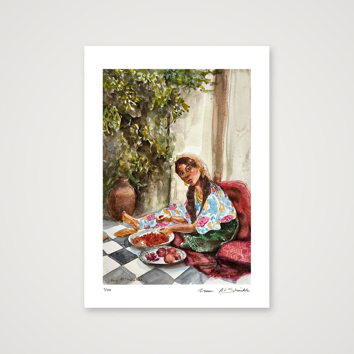 Traditional Palestinian Thobe Series 02 — A4 (21×30cm, 8×12") Print only
