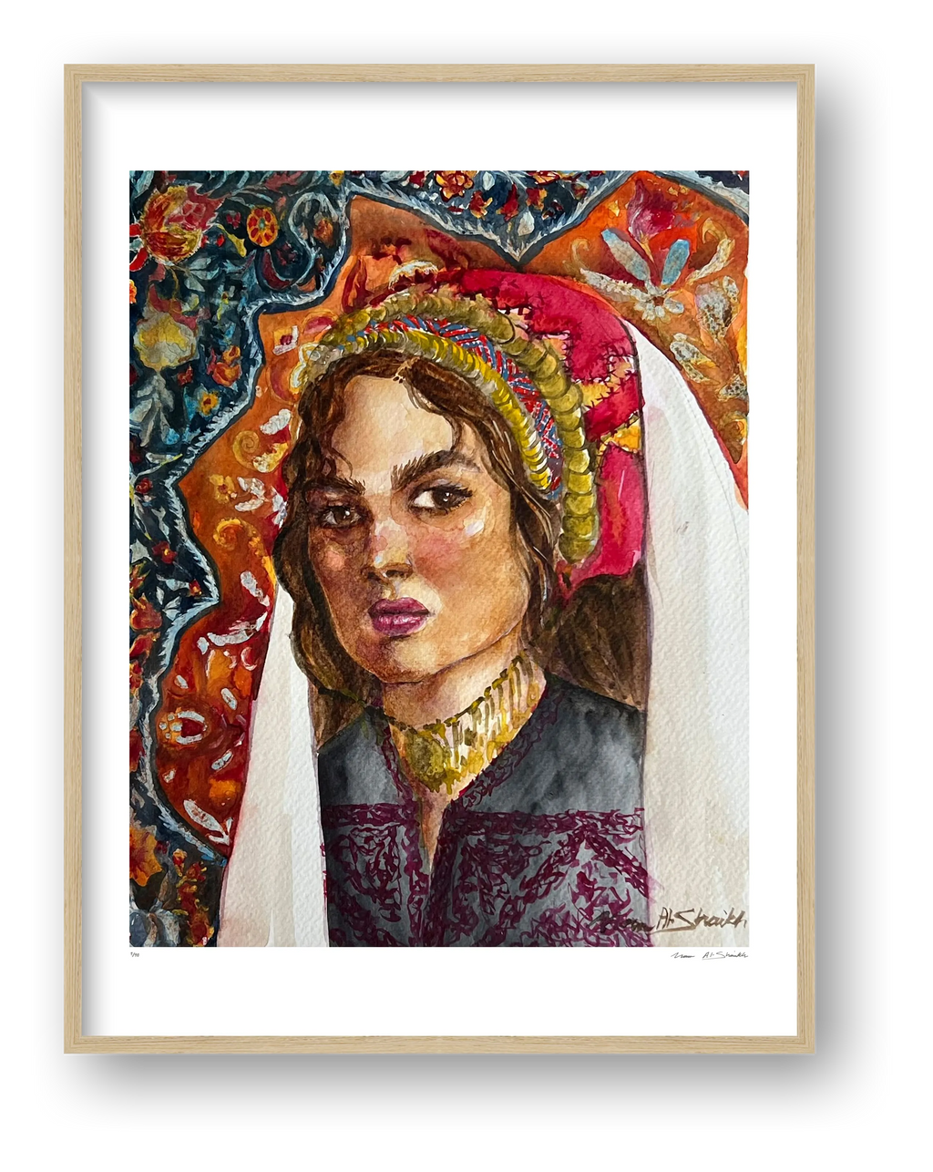 Traditional Palestinian Thobe Series 011 — framed