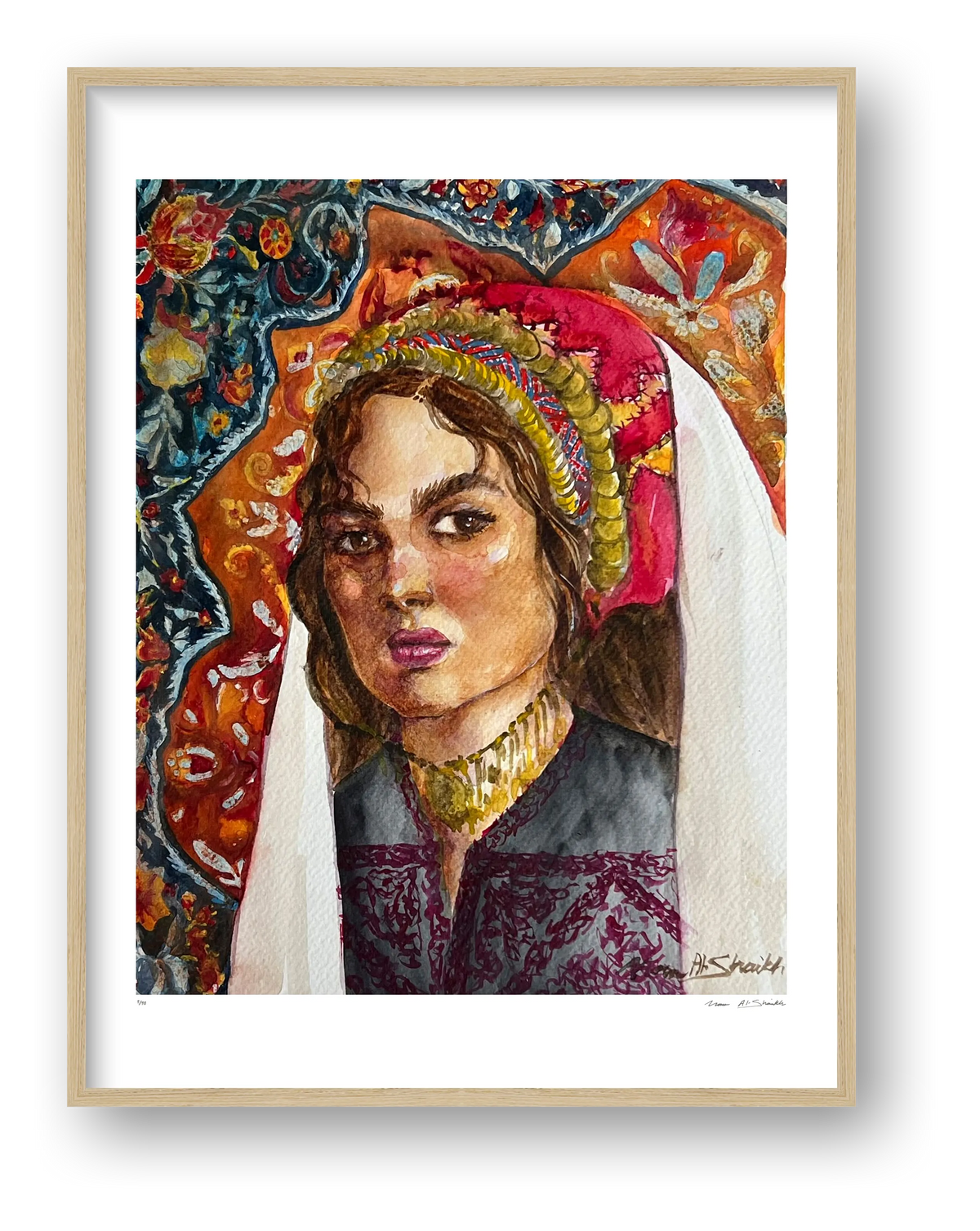 Traditional Palestinian Thobe Series 011 — framed