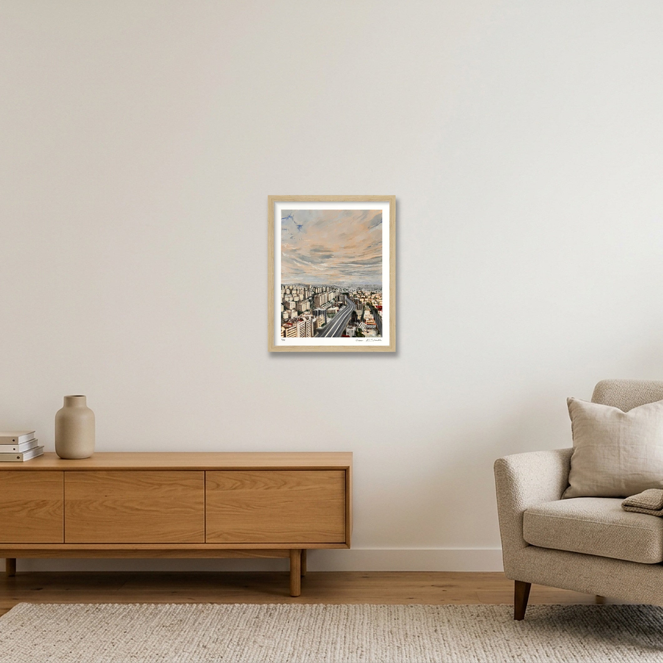 Amman, Jordan  — 28×35cm, 11×14" Oak Frame