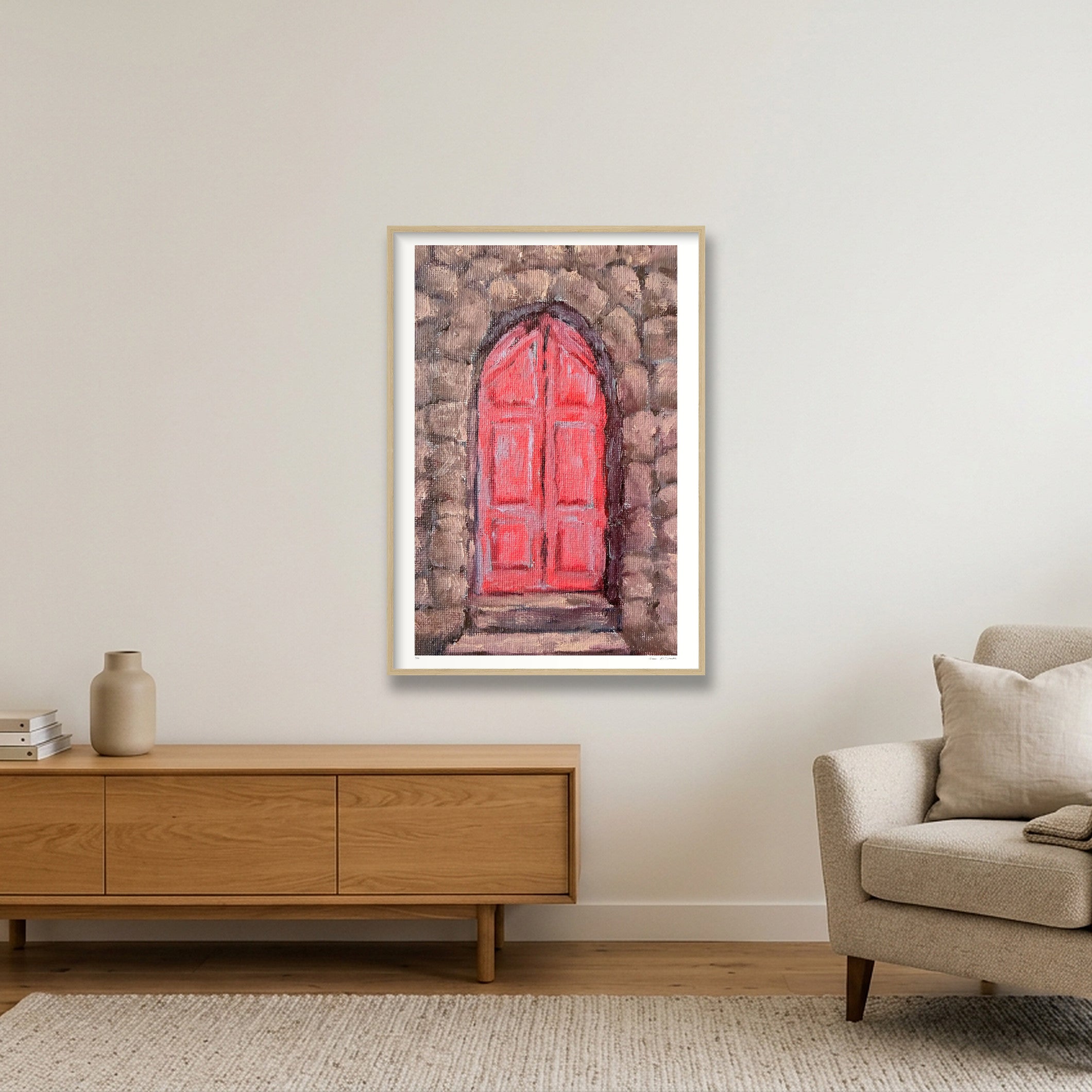 Ajul 02, Palestine  — 70×100cm, 28×39" Oak Frame