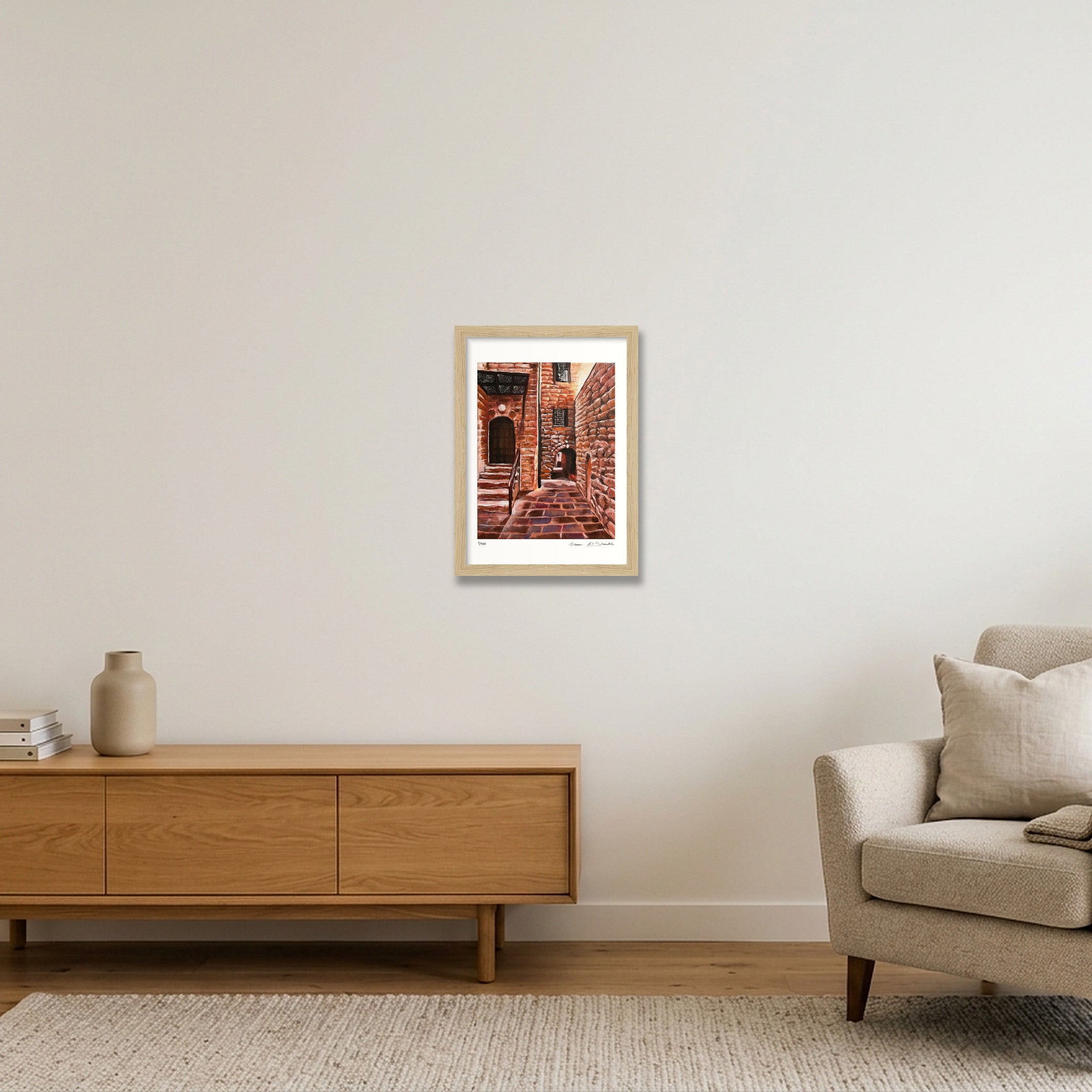 Nablus 01, Palestine — A4 (21×30cm, 8×12") Oak Frame