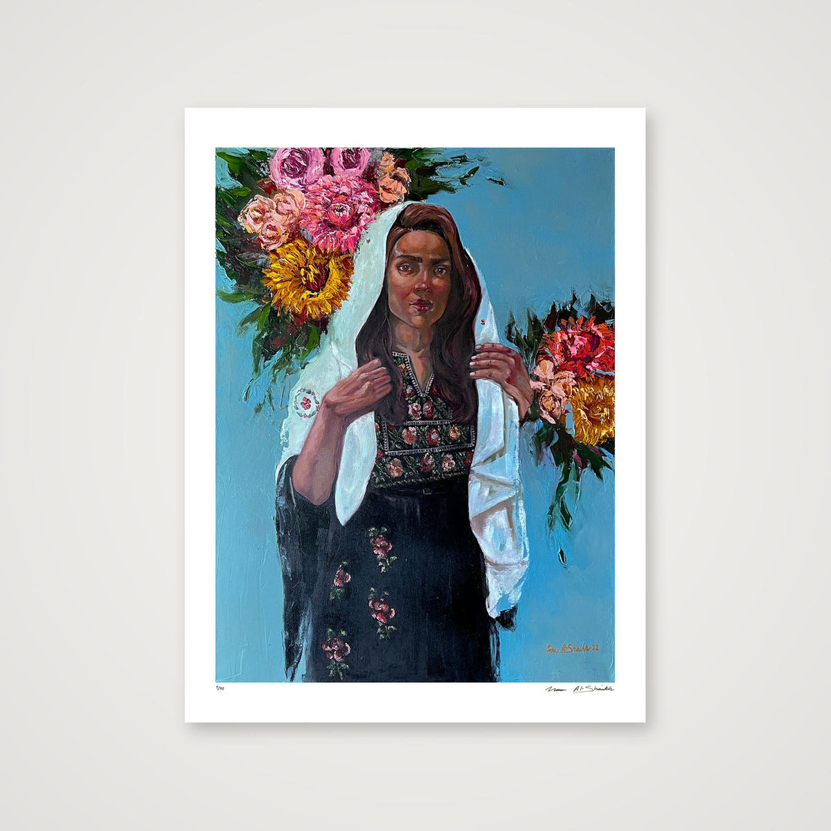 The Traditional Palestinian Thobe — 60×80cm, 24×31" Print only