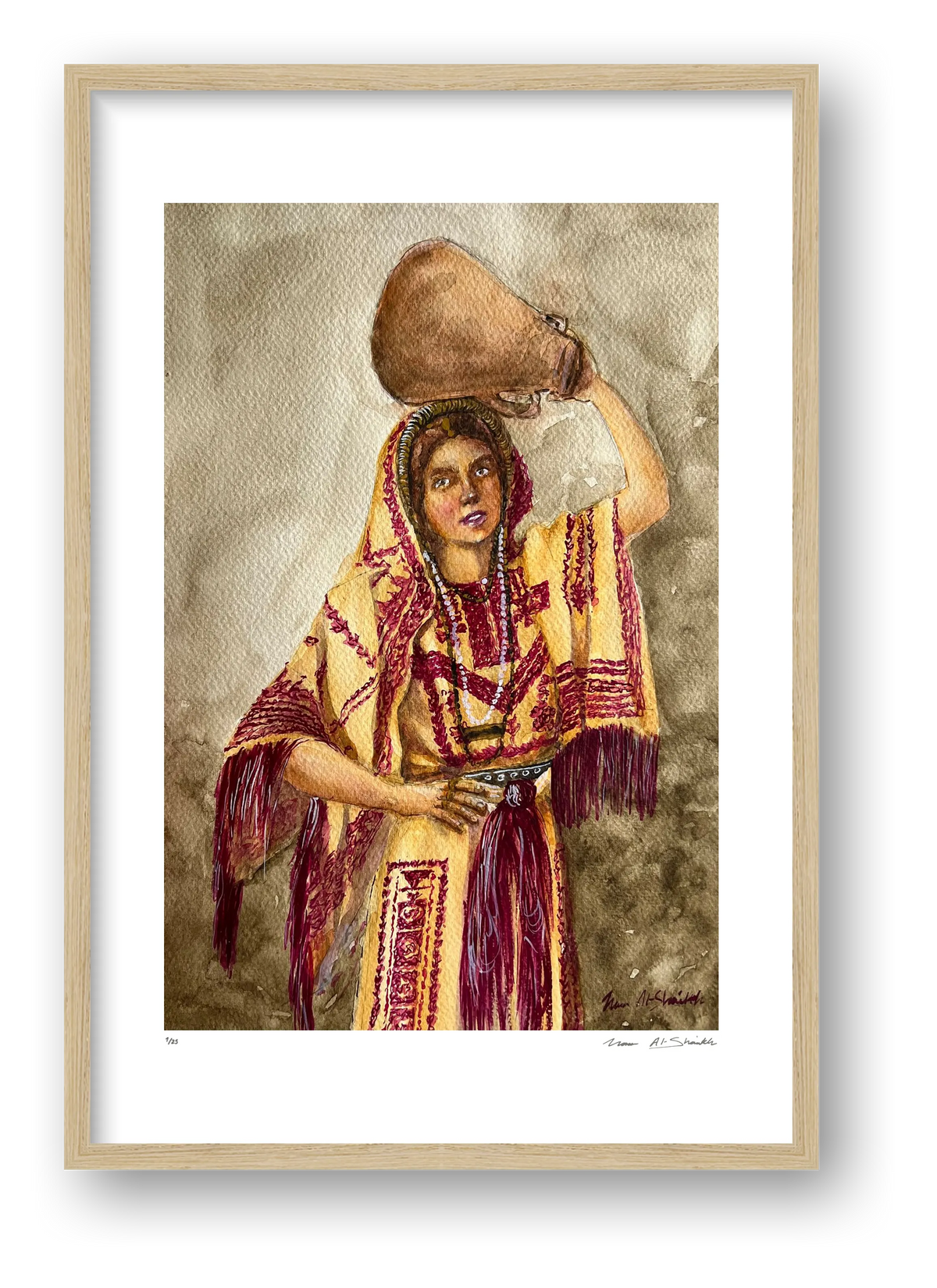Traditional Palestinian Thobe Series 06 — framed