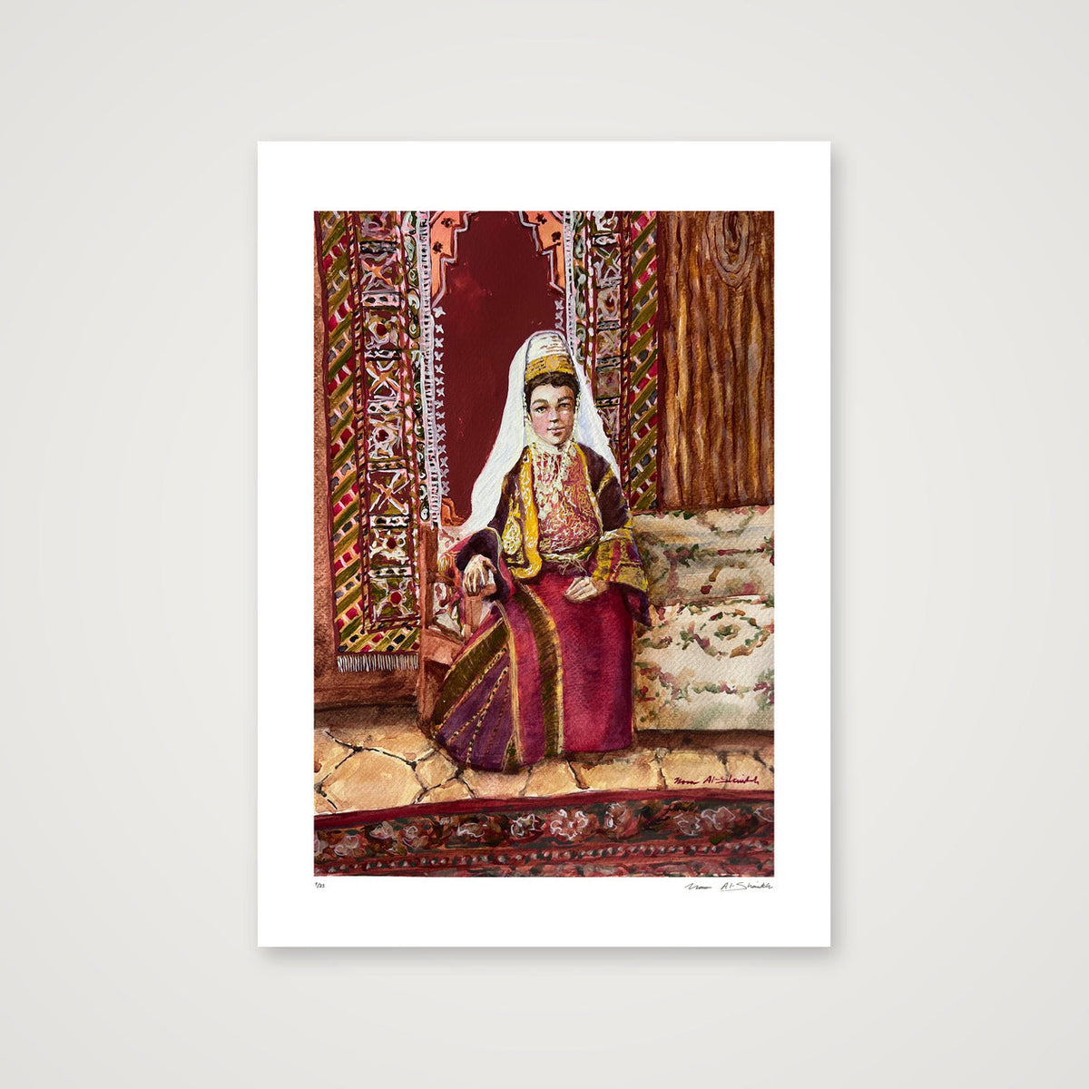 Traditional Palestinian Thobe Series 07 — 42×59cm, 17×23" Print only