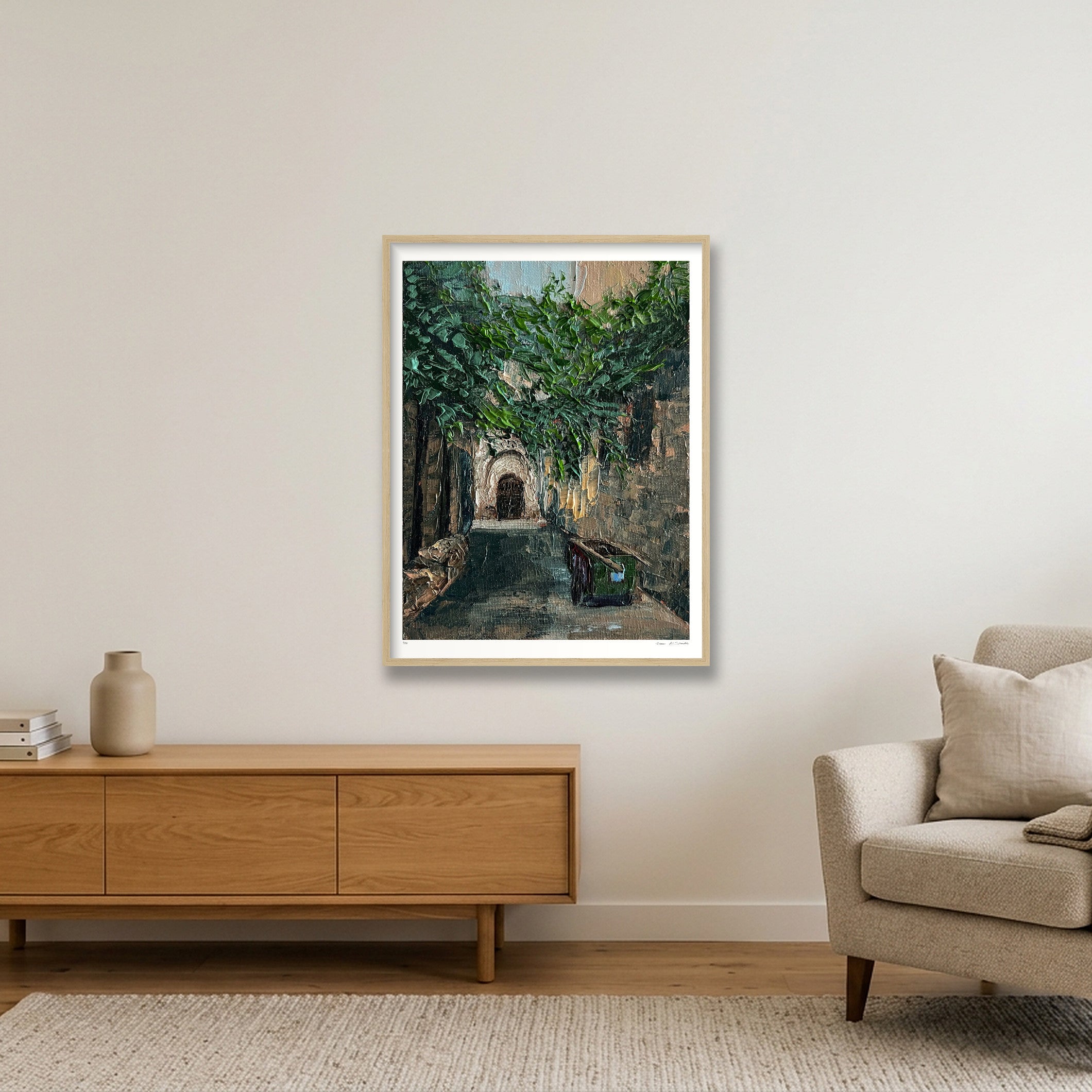 Nablus 02, Palestine — 60×80cm, 24×31" Oak Frame