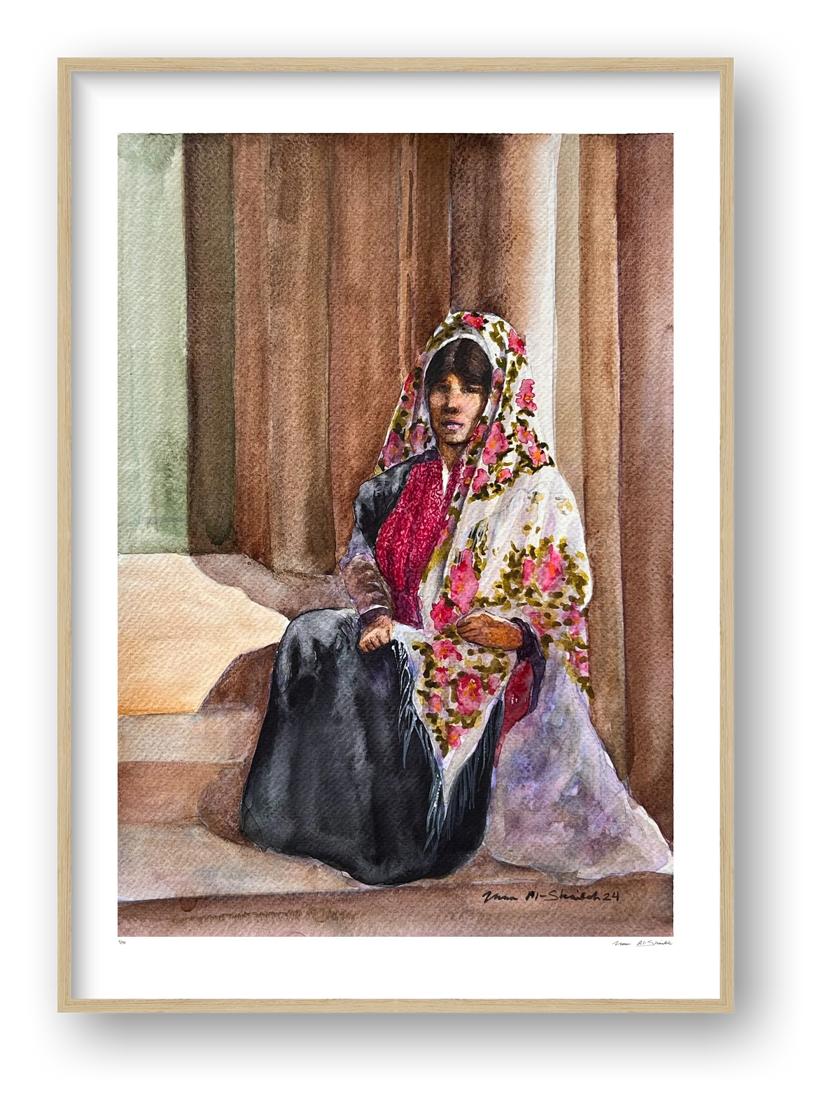 Traditional Palestinian Thobe Series 03 — framed
