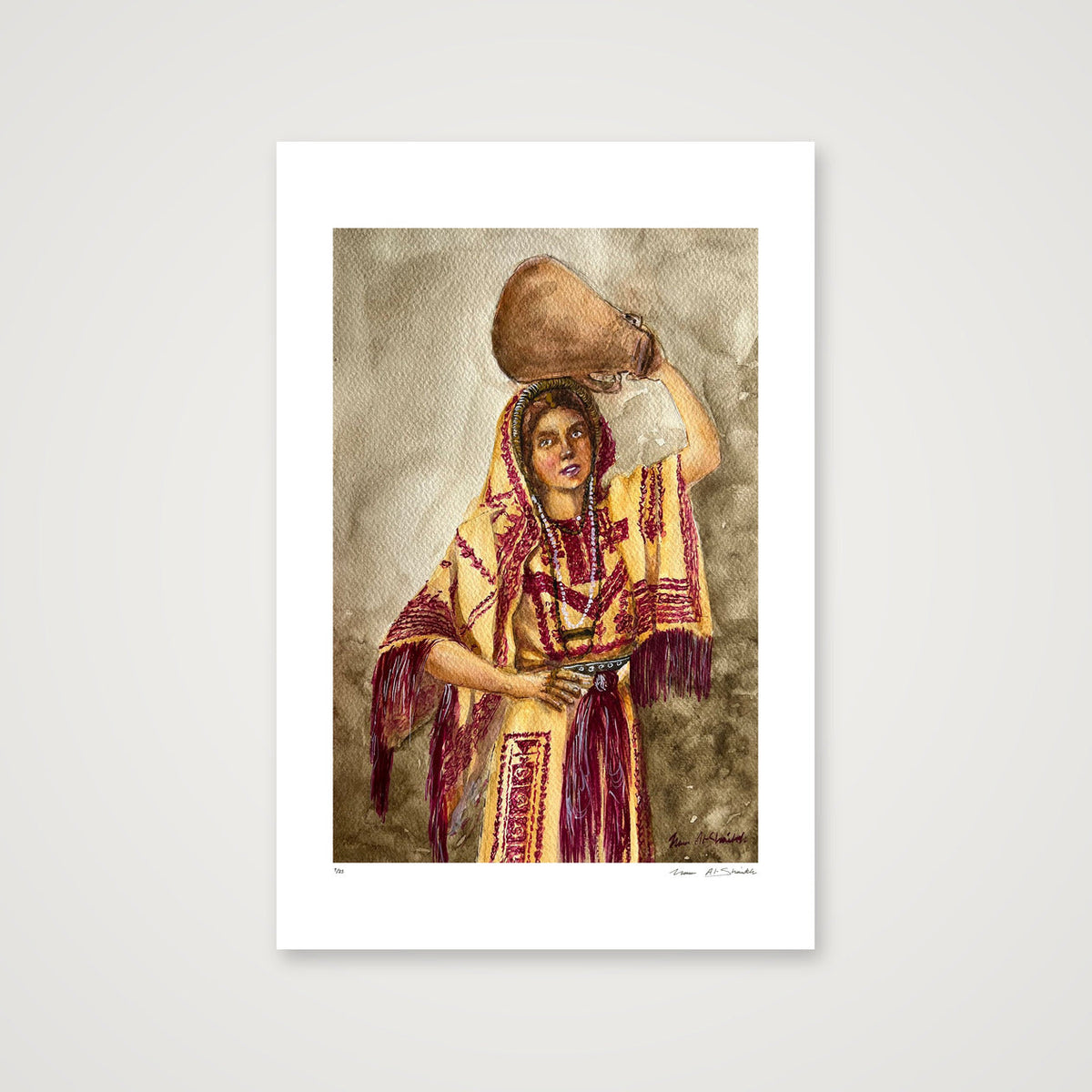 Traditional Palestinian Thobe Series 06 — 40×60cm, 16×24" Print only