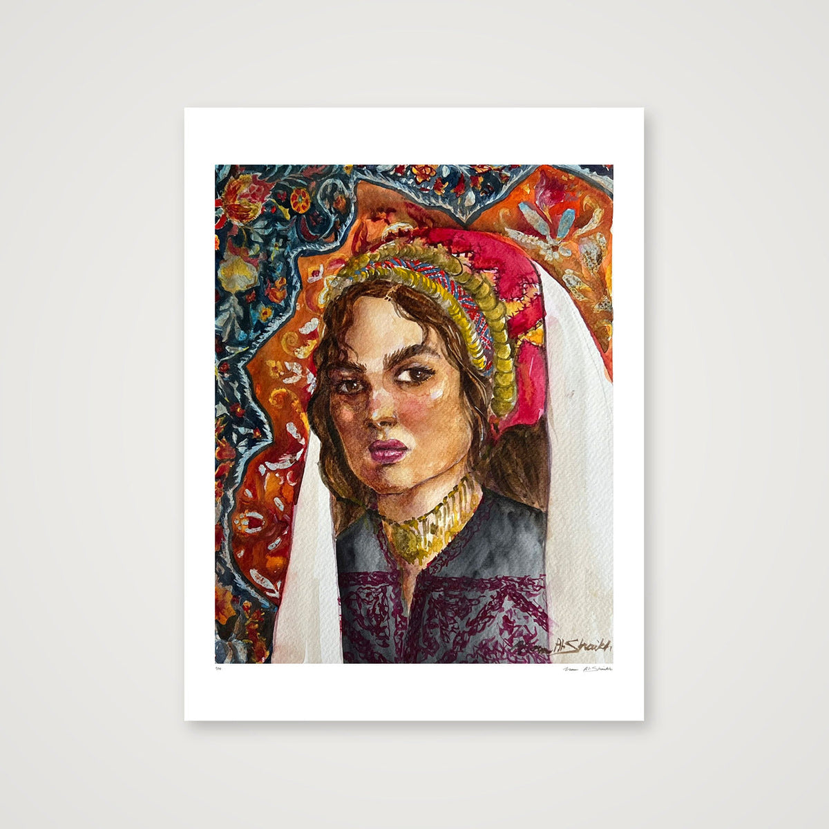 Traditional Palestinian Thobe Series 011 — 60×80cm, 24×31" Print only