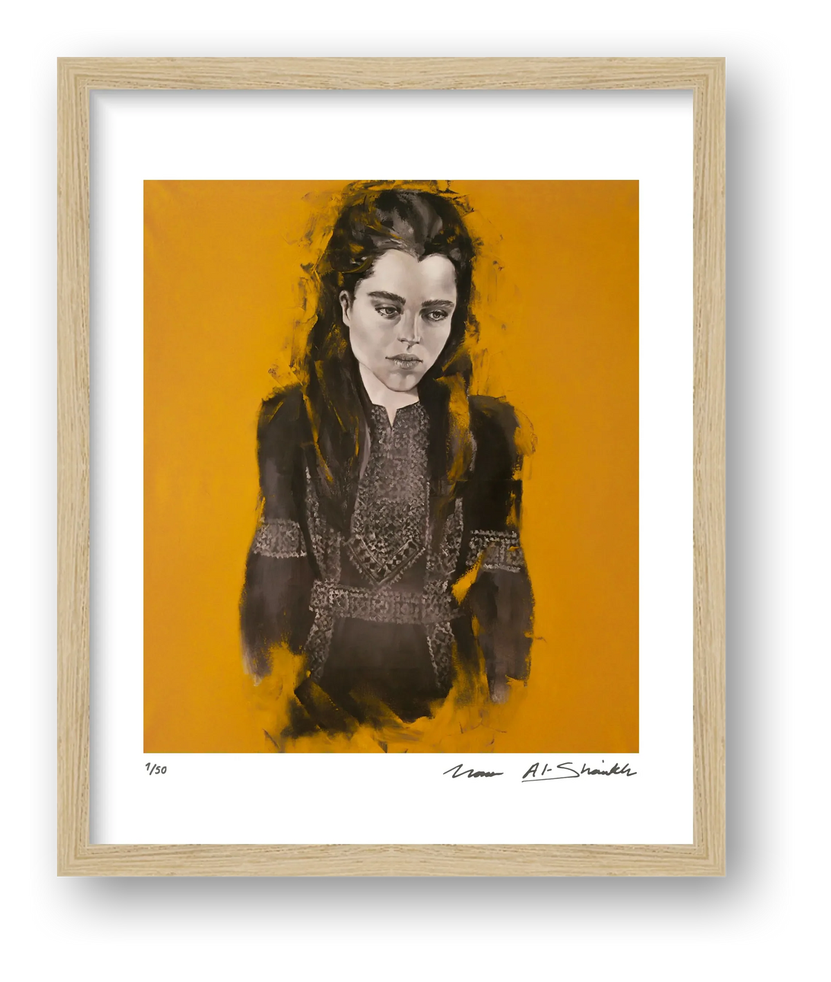 The Palestinian Woman — framed