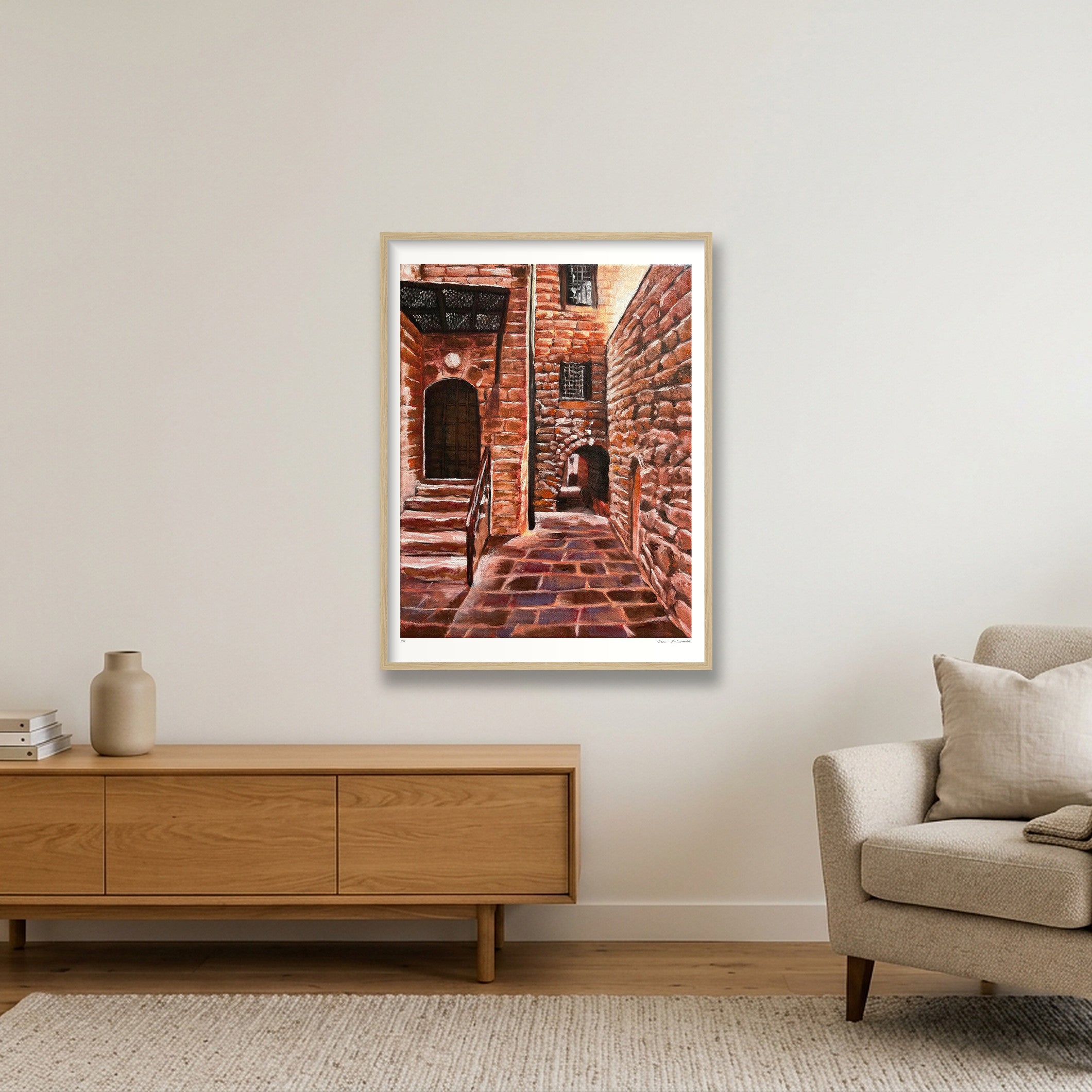 Nablus 01, Palestine — 60×80cm, 24×31" Oak Frame