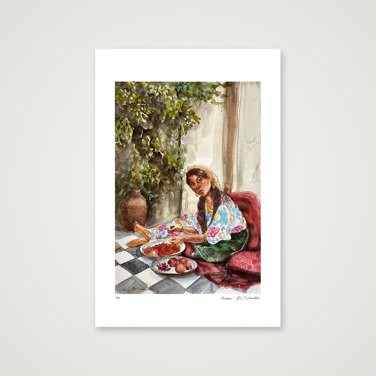 Traditional Palestinian Thobe Series 02 — 30×45cm, 12×18" Print only