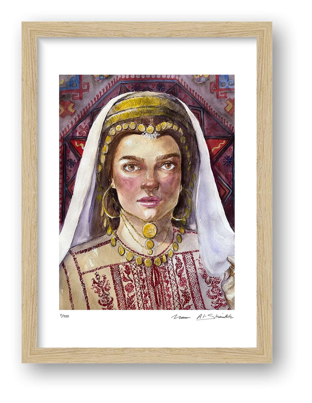 Traditional Palestinian Thobe Series 012 — framed