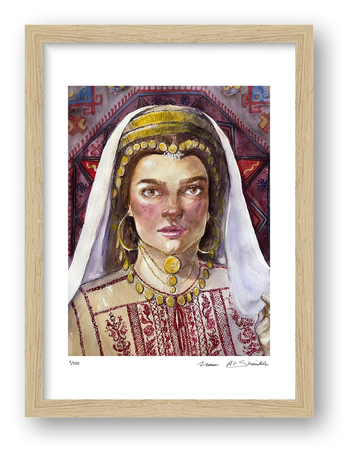 Traditional Palestinian Thobe Series 012 — framed