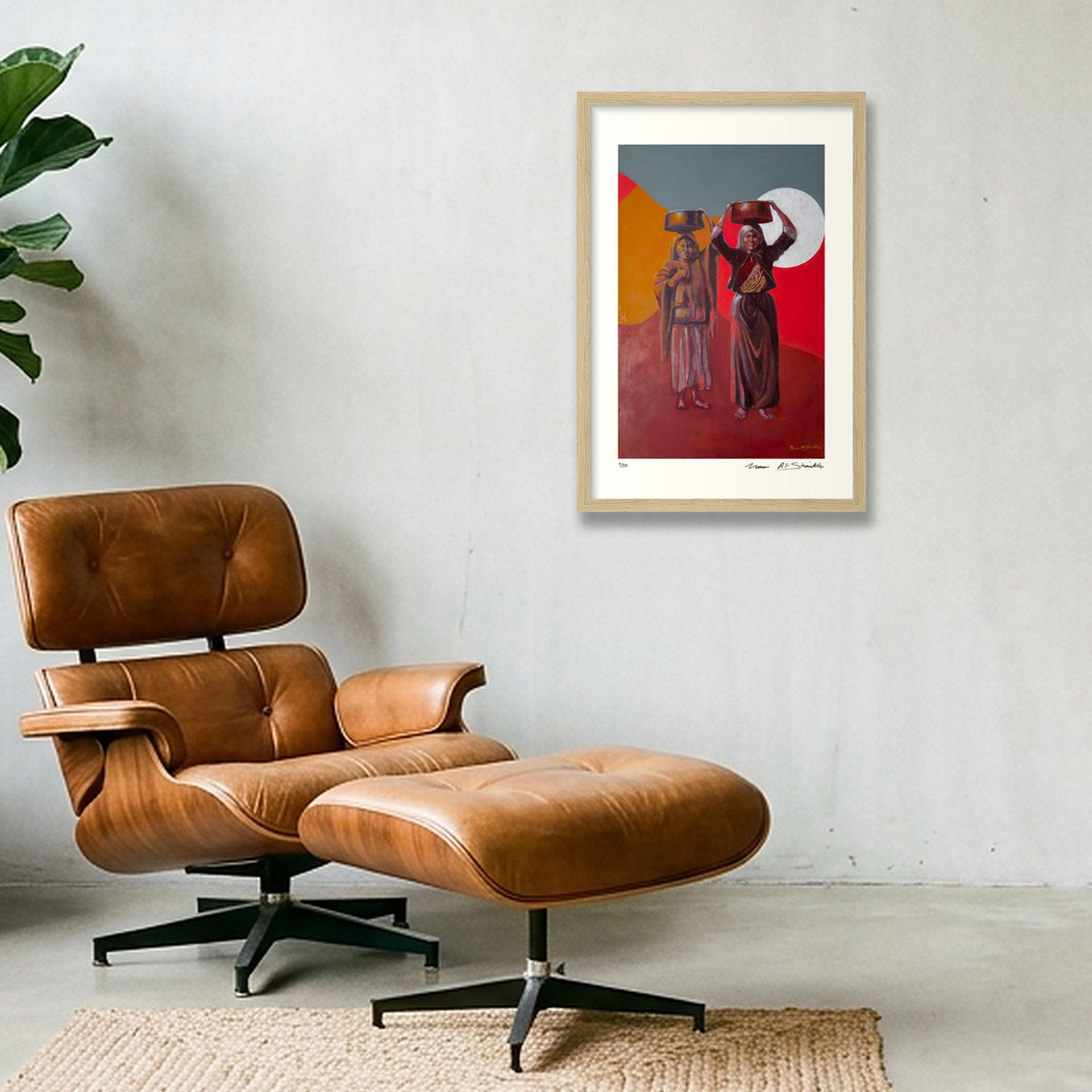 Women of Jerusalem 1890 — 30×45cm, 12×18" Oak Frame