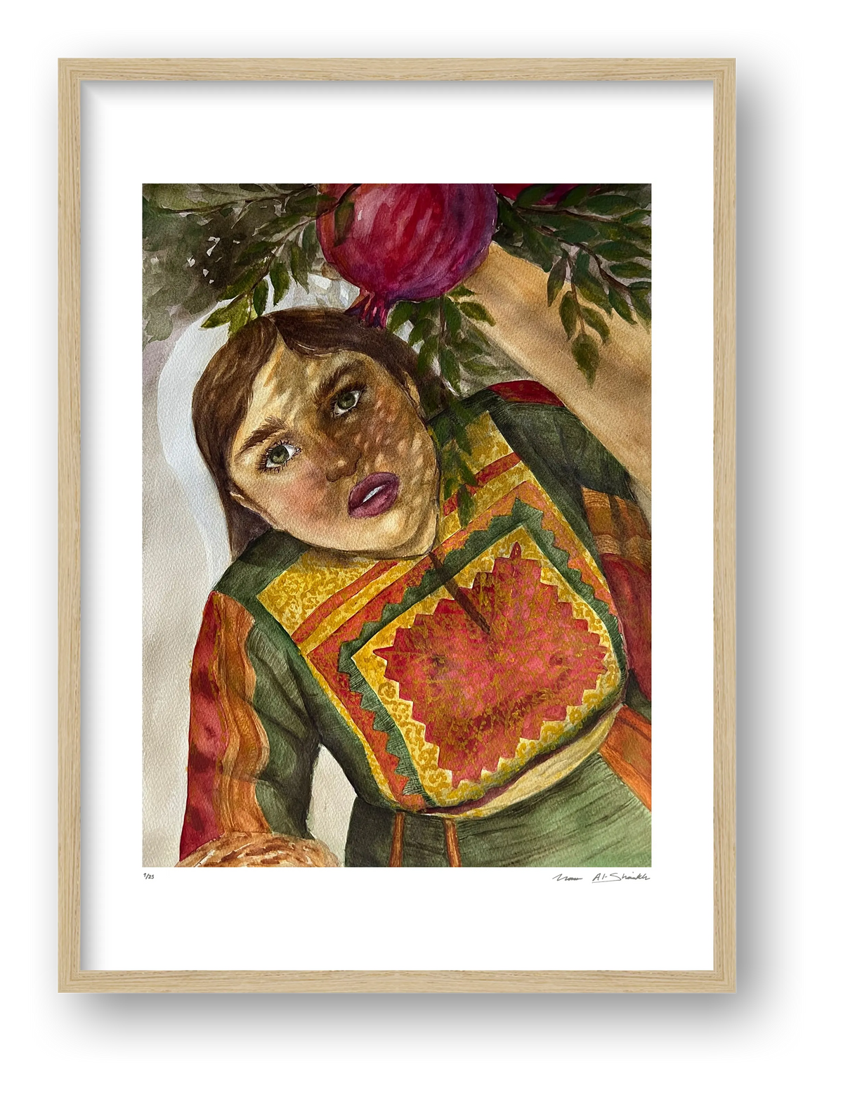 Traditional Palestinian Thobe Series 013 — framed