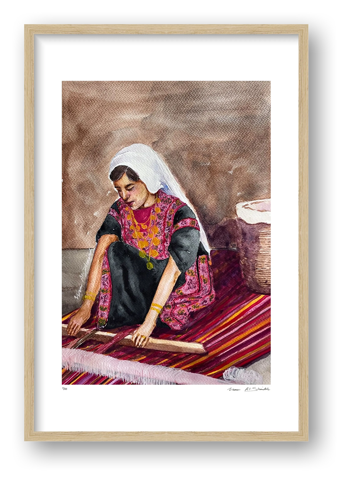 Traditional Palestinian Thobe Series 08 — framed