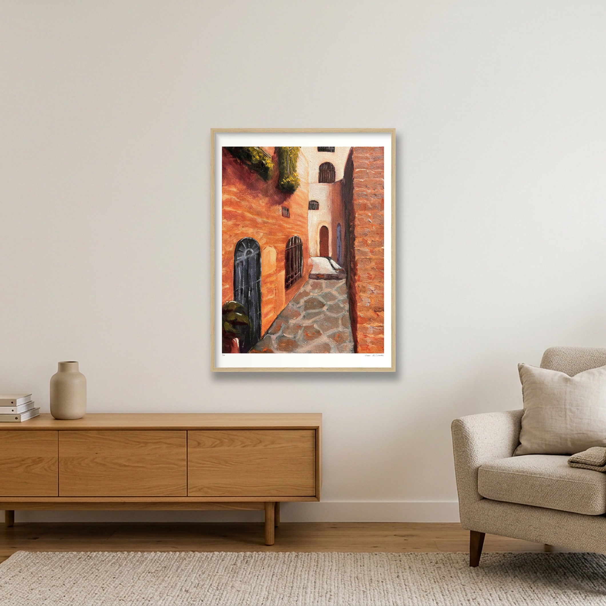 Yaffa, Palestine — 60×80cm, 24×31" Oak Frame