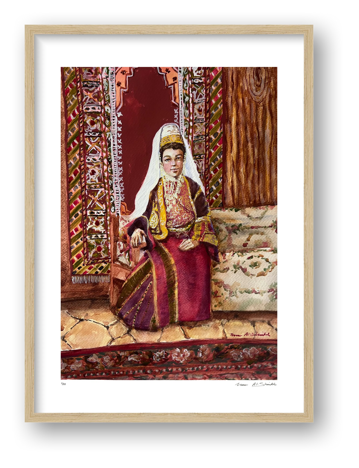 Traditional Palestinian Thobe Series 07 — framed