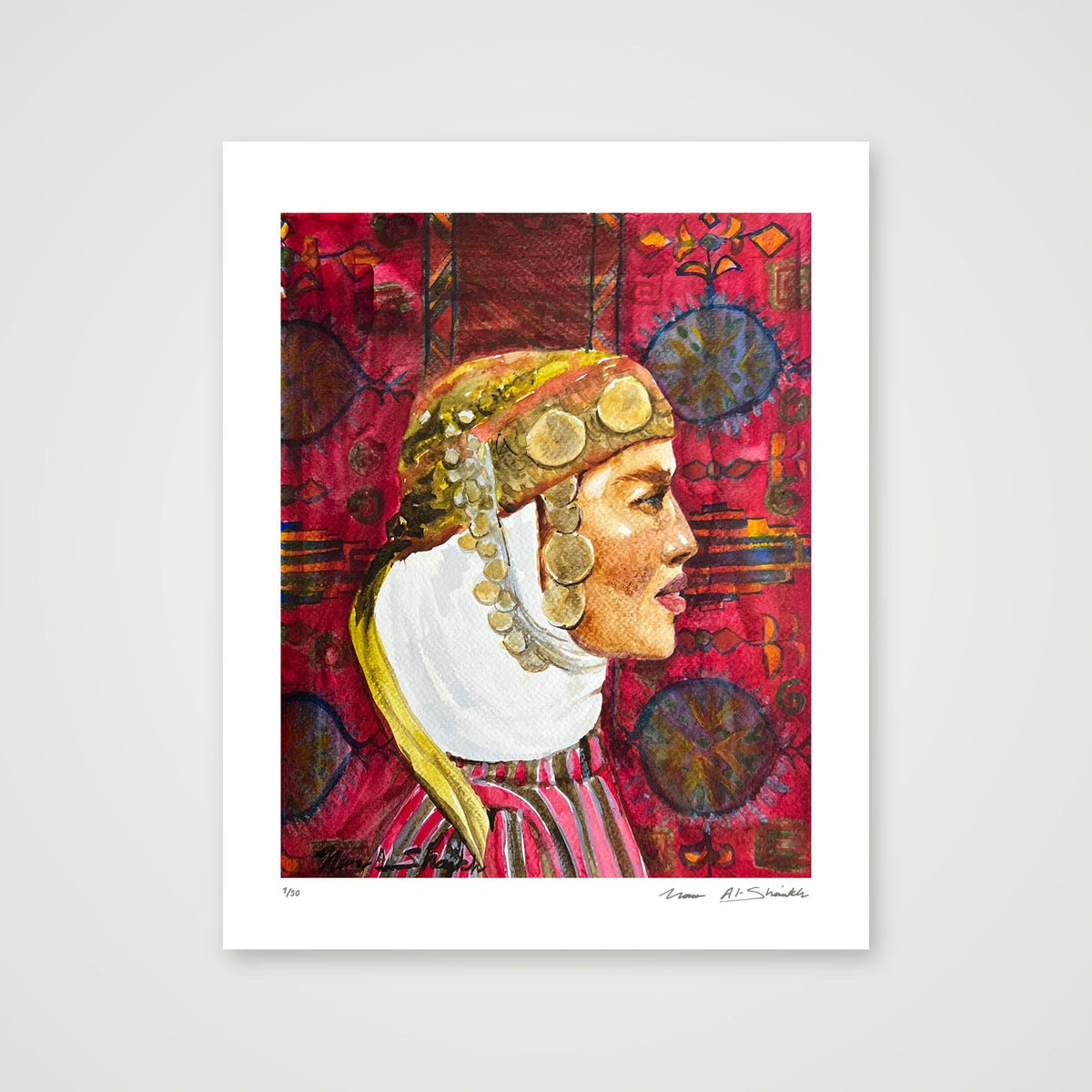 Traditional Palestinian Thobe Series 010 — 28×35cm, 11×14" Print only
