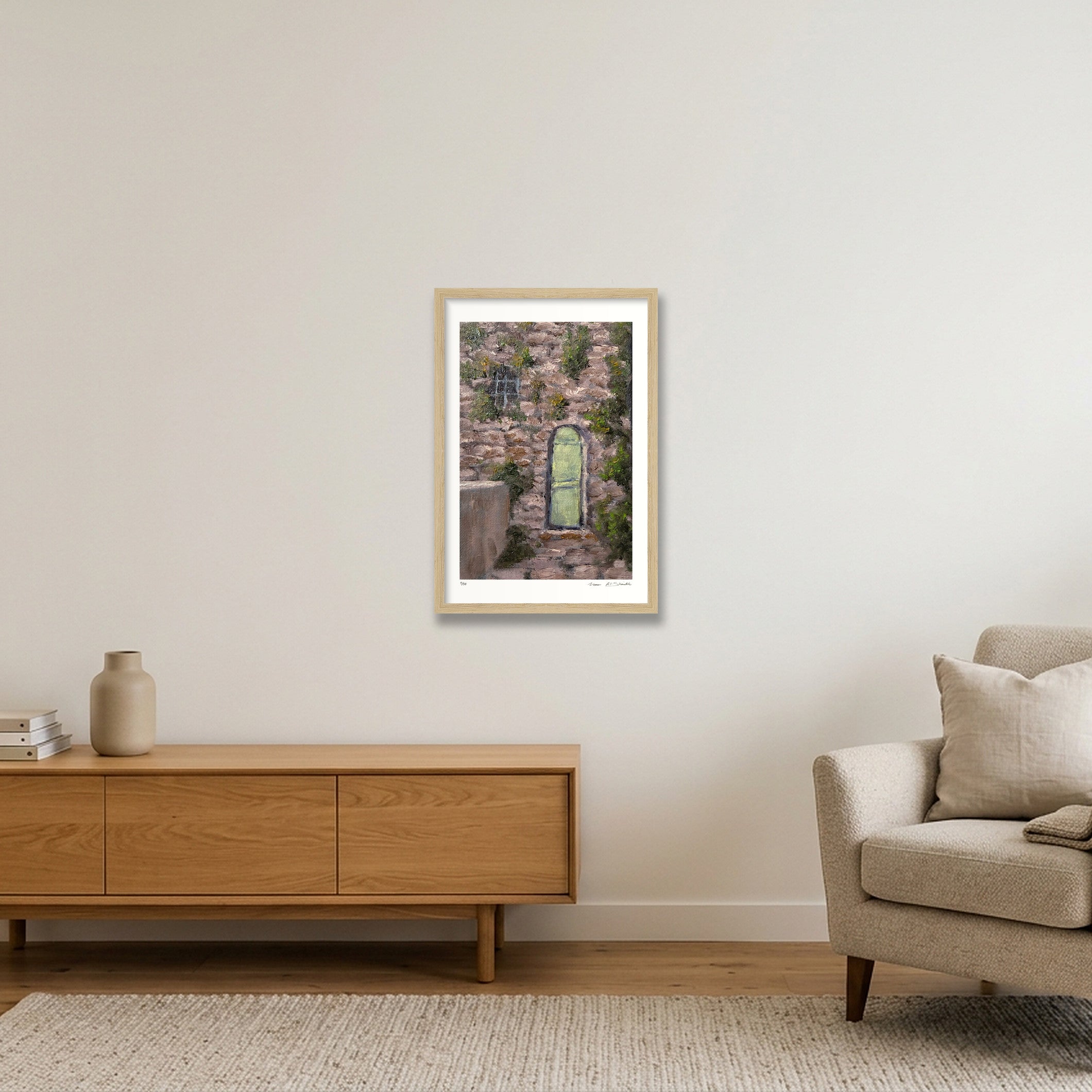 Ajul 01, Palestine  — 30×45cm, 12×18" Oak Frame
