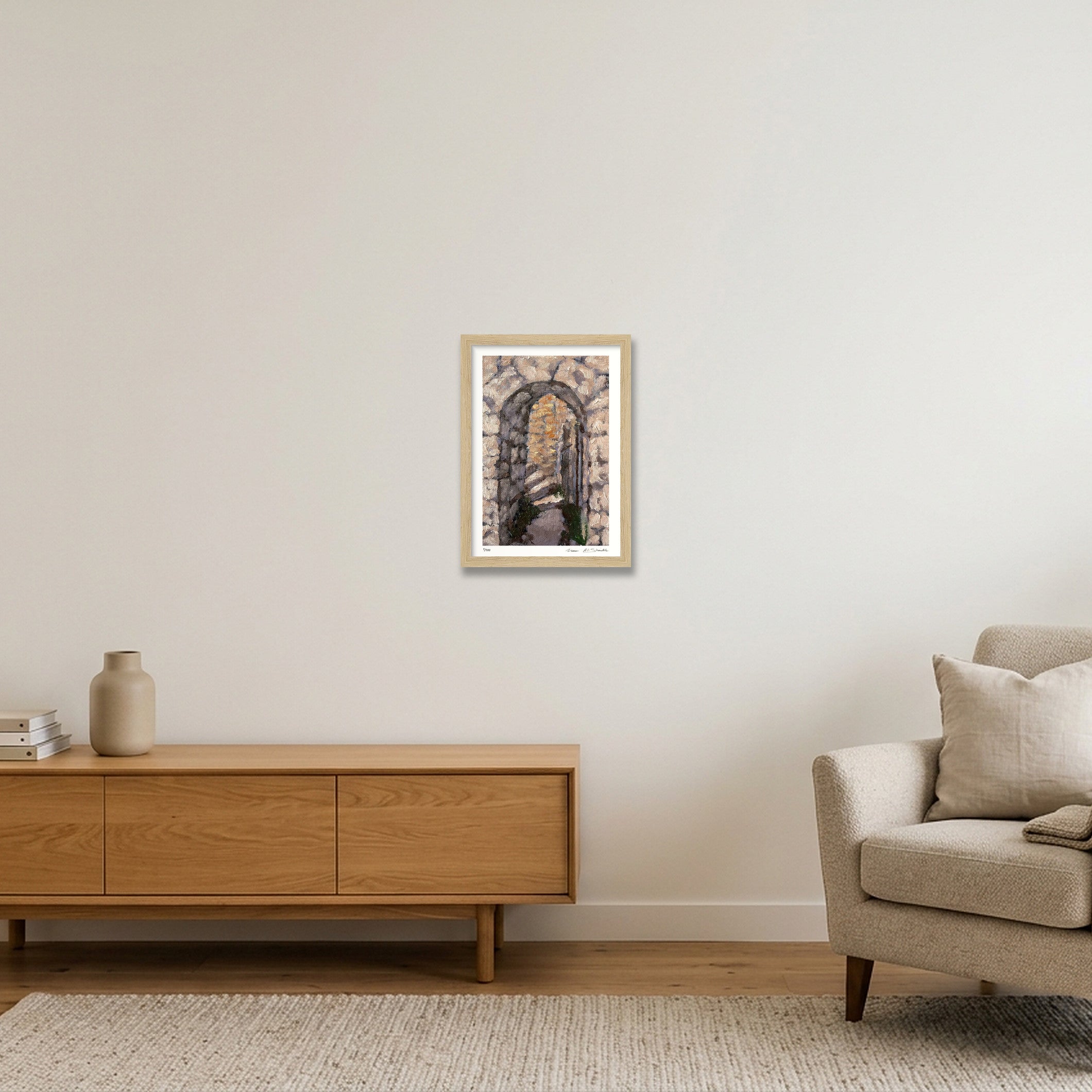 Abwein, Palestine  — A4 (21×30cm, 8×12") Oak Frame