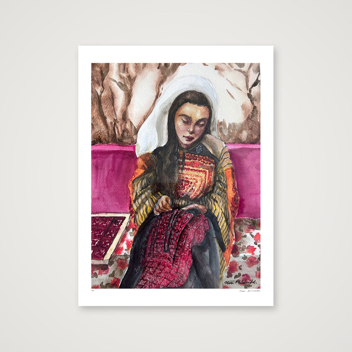 Traditional Palestinian Thobe Series 09 — 60×80cm, 24×31" Print only