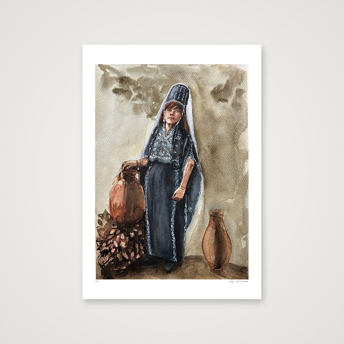 Traditional Palestinian Thobe Series 04 — 59×84cm, 23×33" Print only