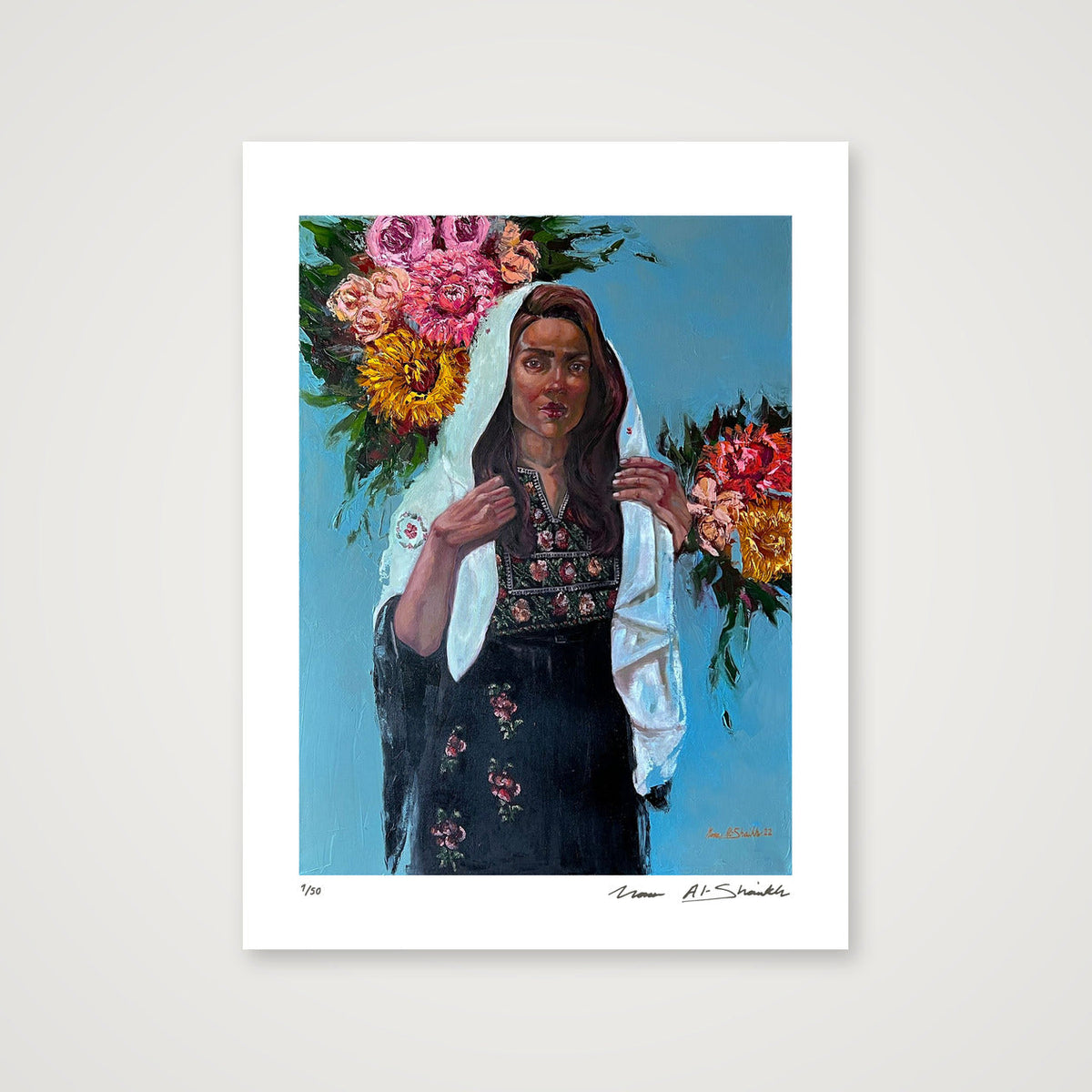 The Traditional Palestinian Thobe — 30×40cm, 12×16" Print only