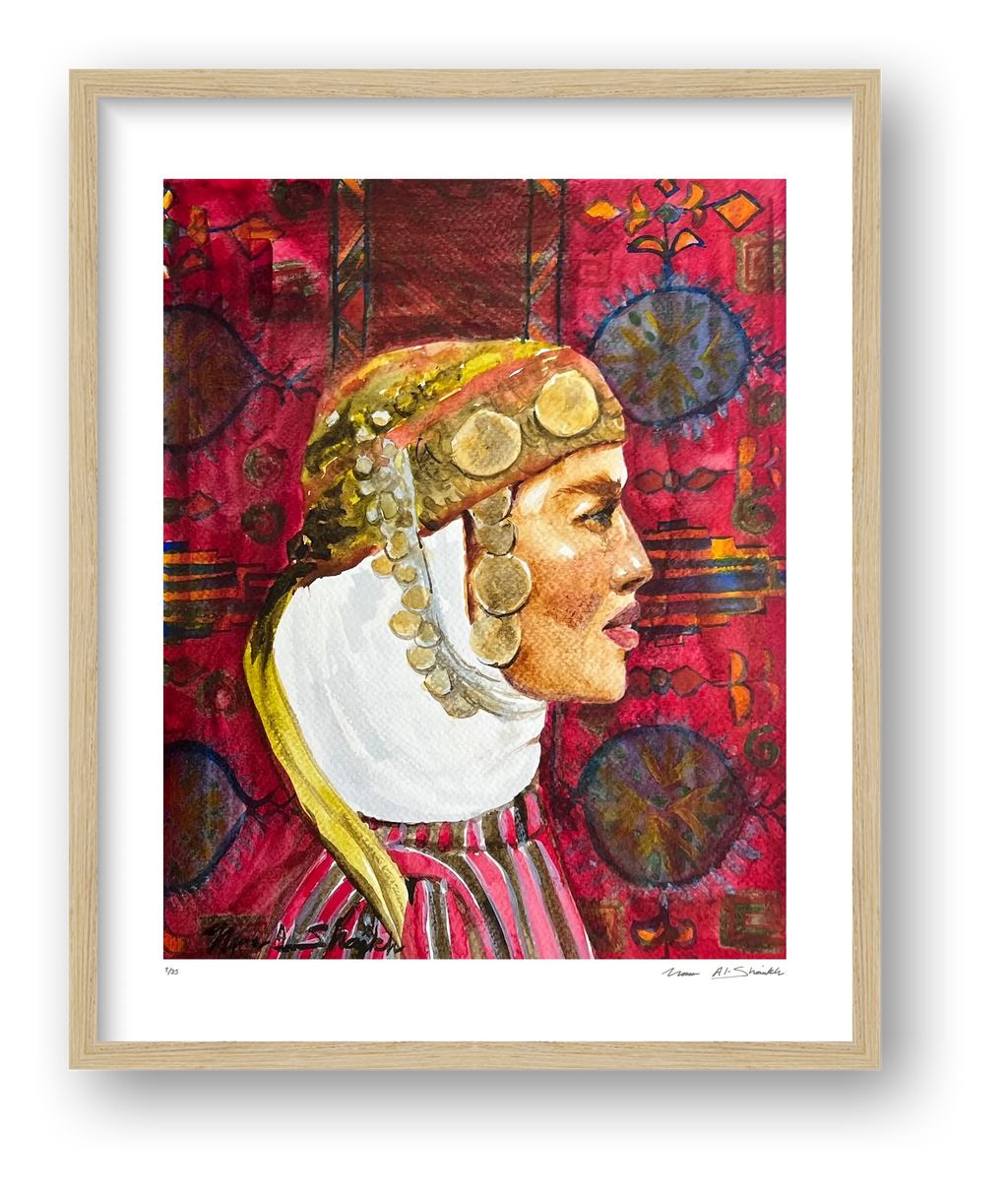 Traditional Palestinian Thobe Series 010 — framed