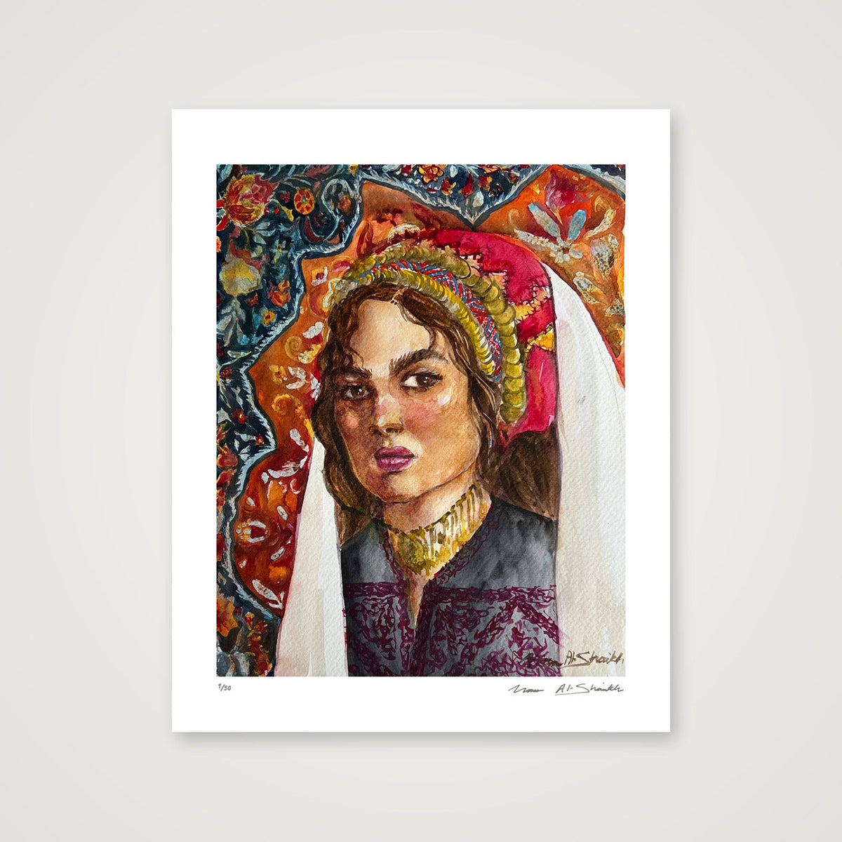 Traditional Palestinian Thobe Series 011 — 28×35cm, 11×14" Print only