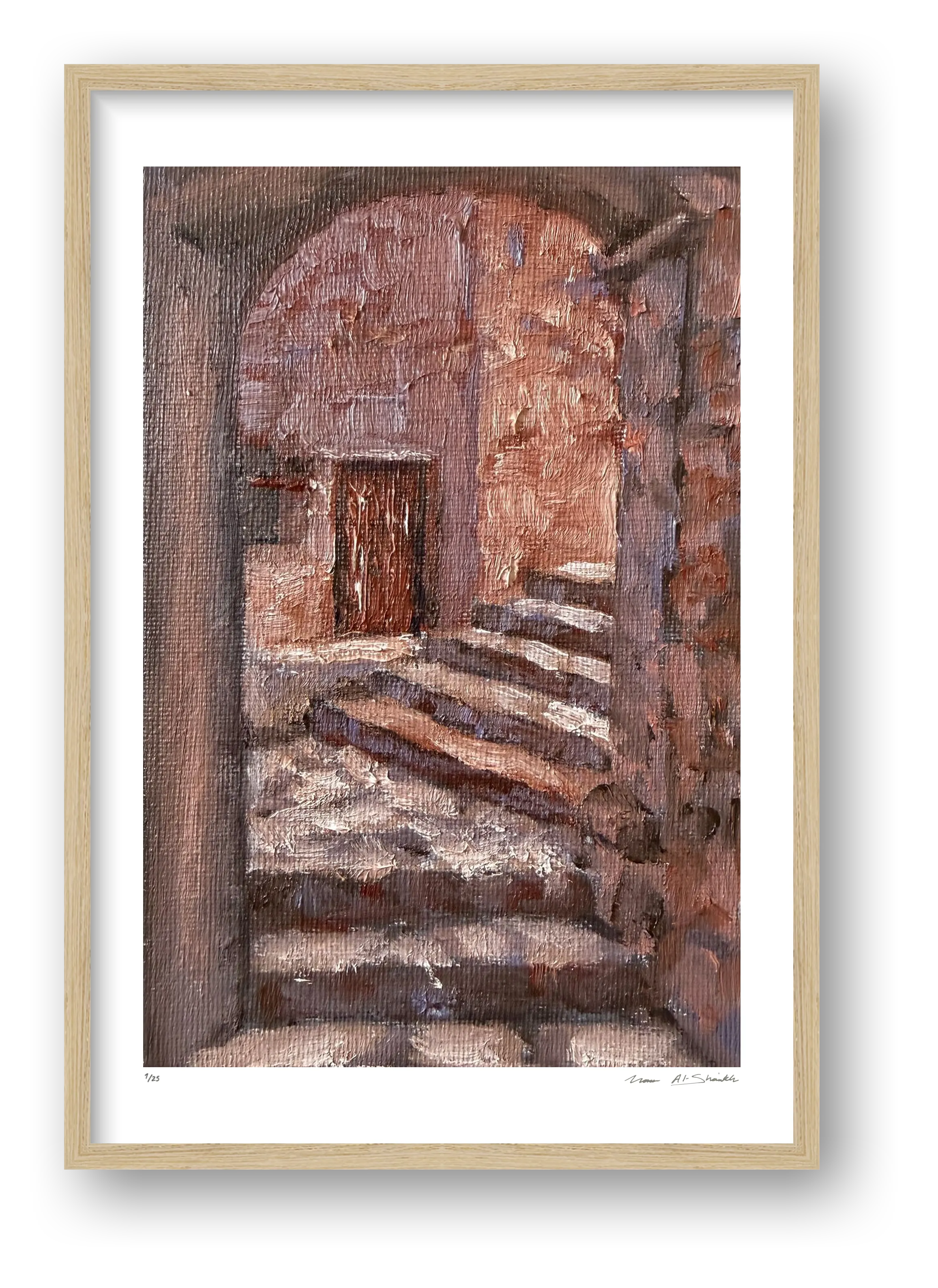 Inspired by Palestinian Villages — framed