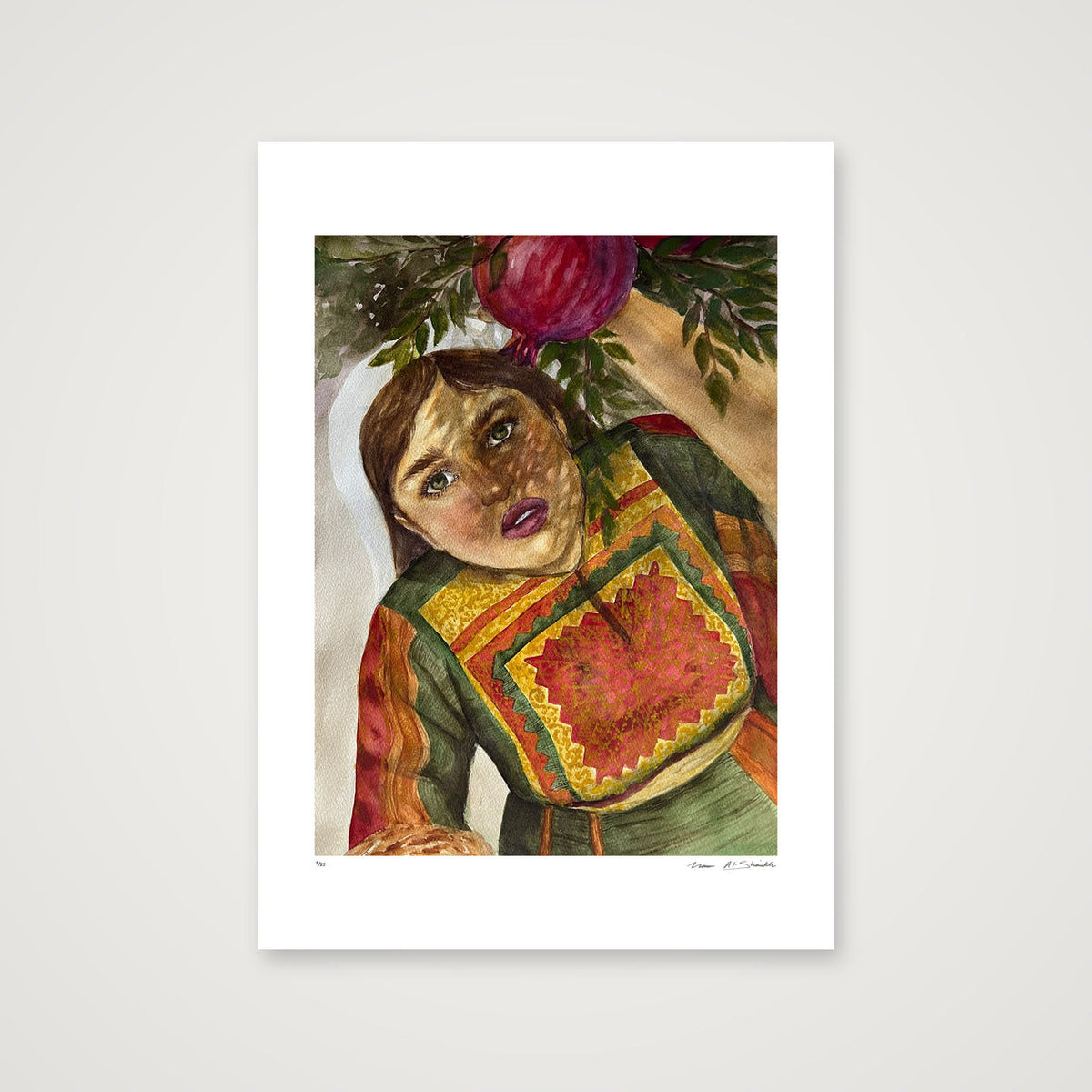 Traditional Palestinian Thobe Series 013 — 42×59cm, 17×23" Print only