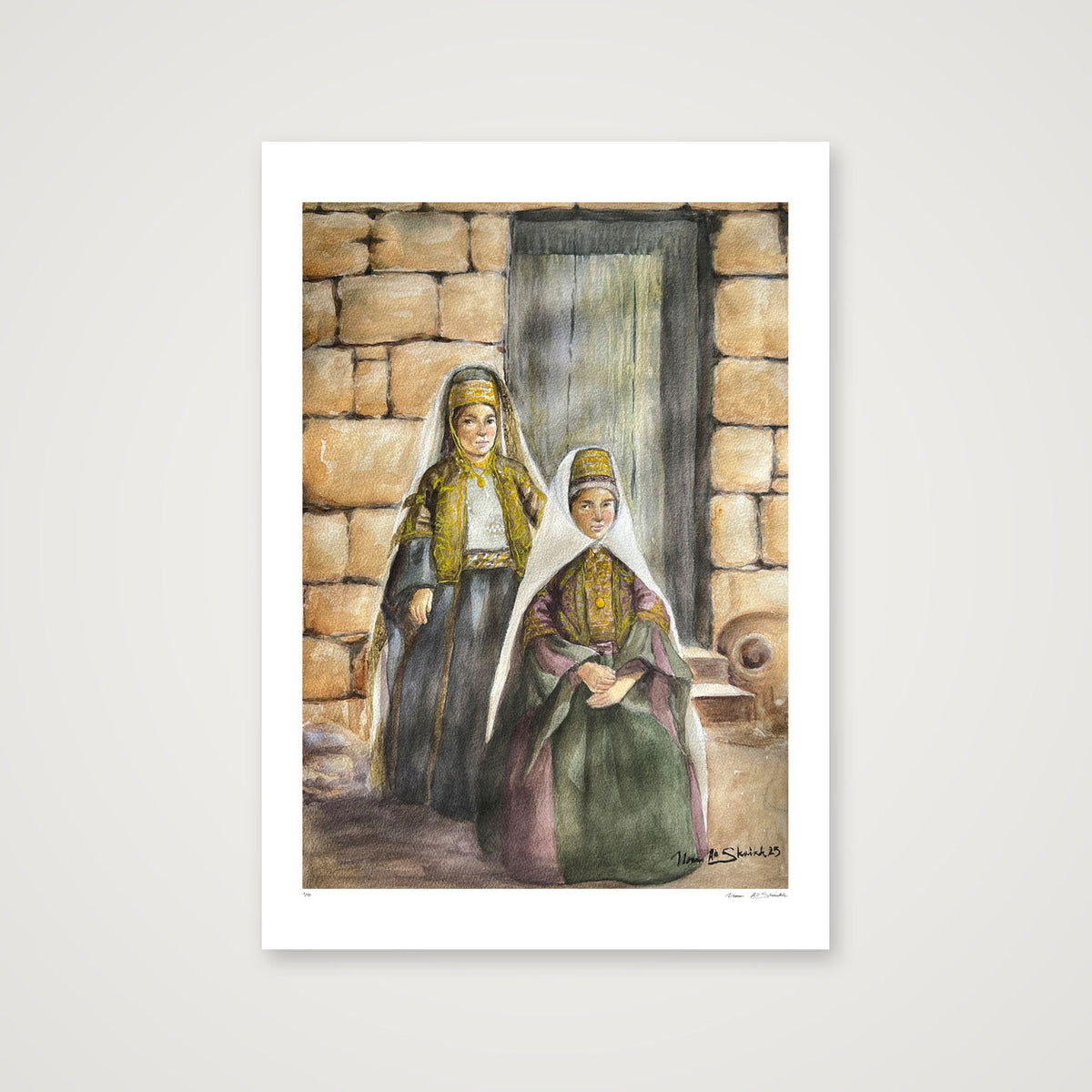 Traditional Palestinian Thobe Series 014 — 59×84cm, 23×33" Print only