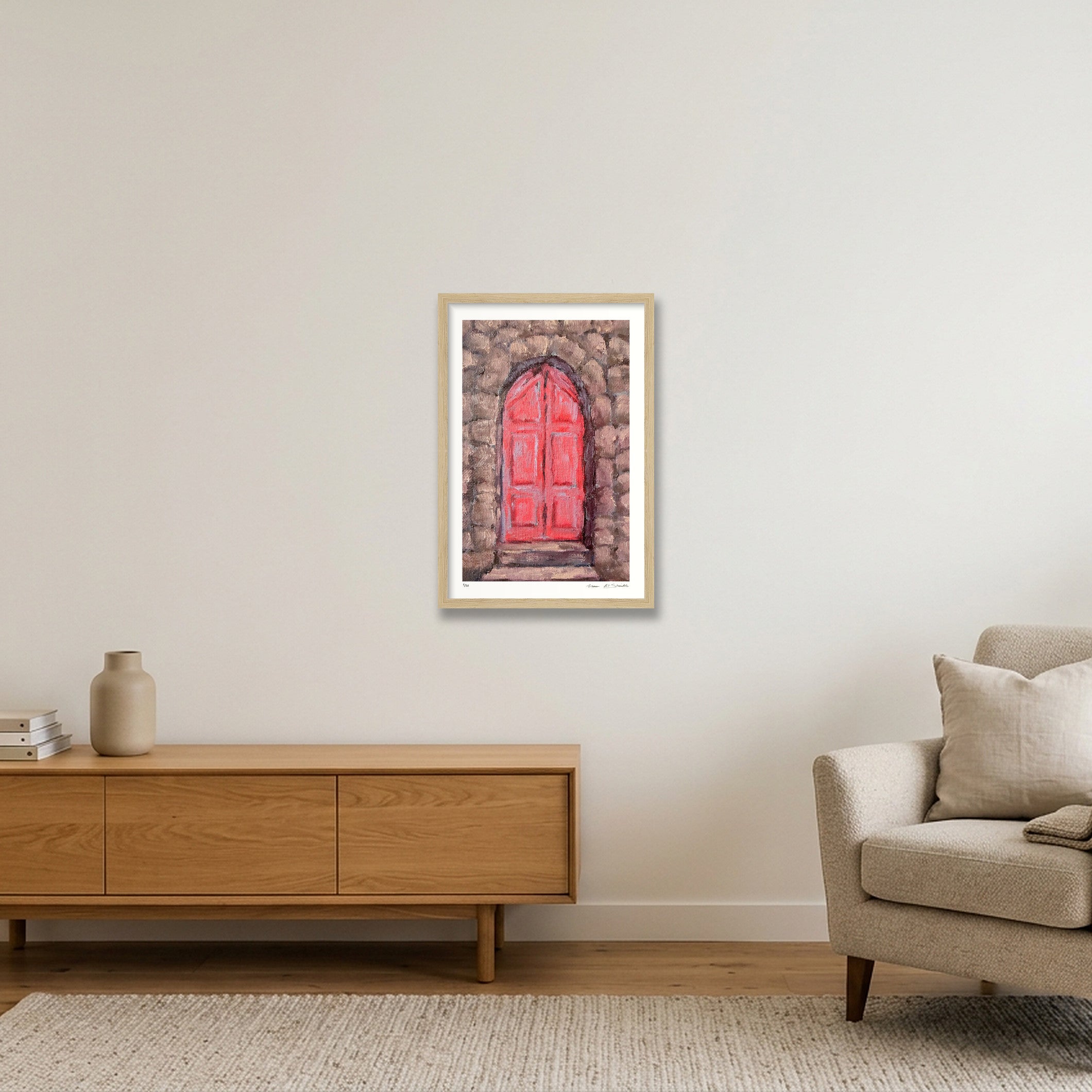 Ajul 02, Palestine  — 30×45cm, 12×18" Oak Frame