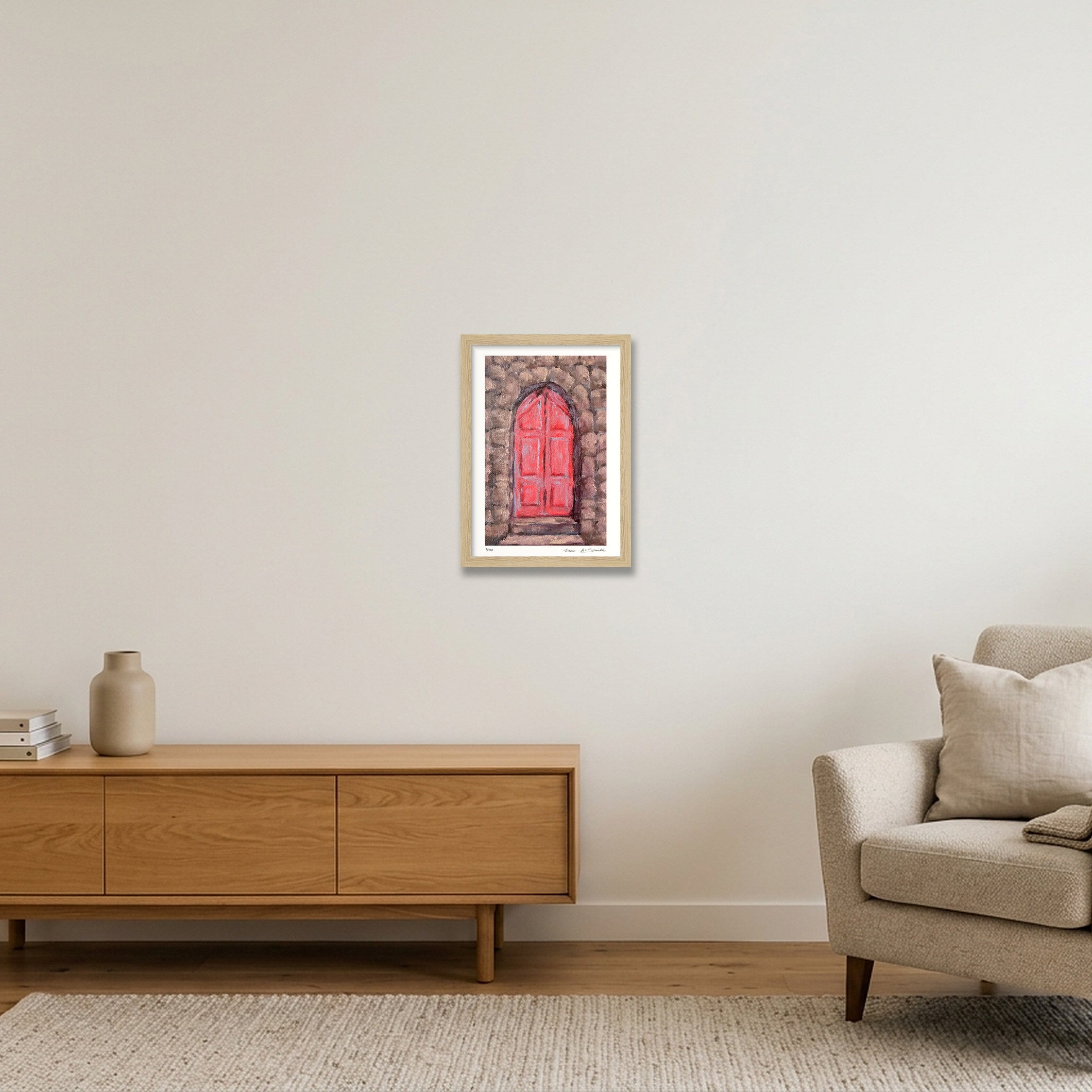 Ajul 02, Palestine  — A4 (21×30cm, 8×12") Oak Frame