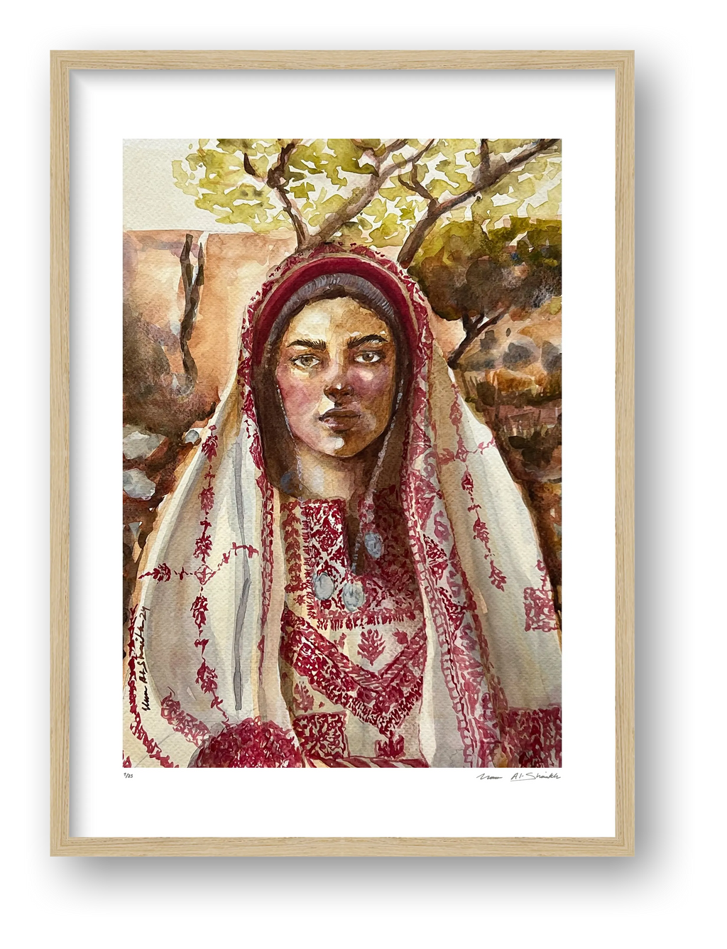 Traditional Palestinian Thobe Series 05 — framed