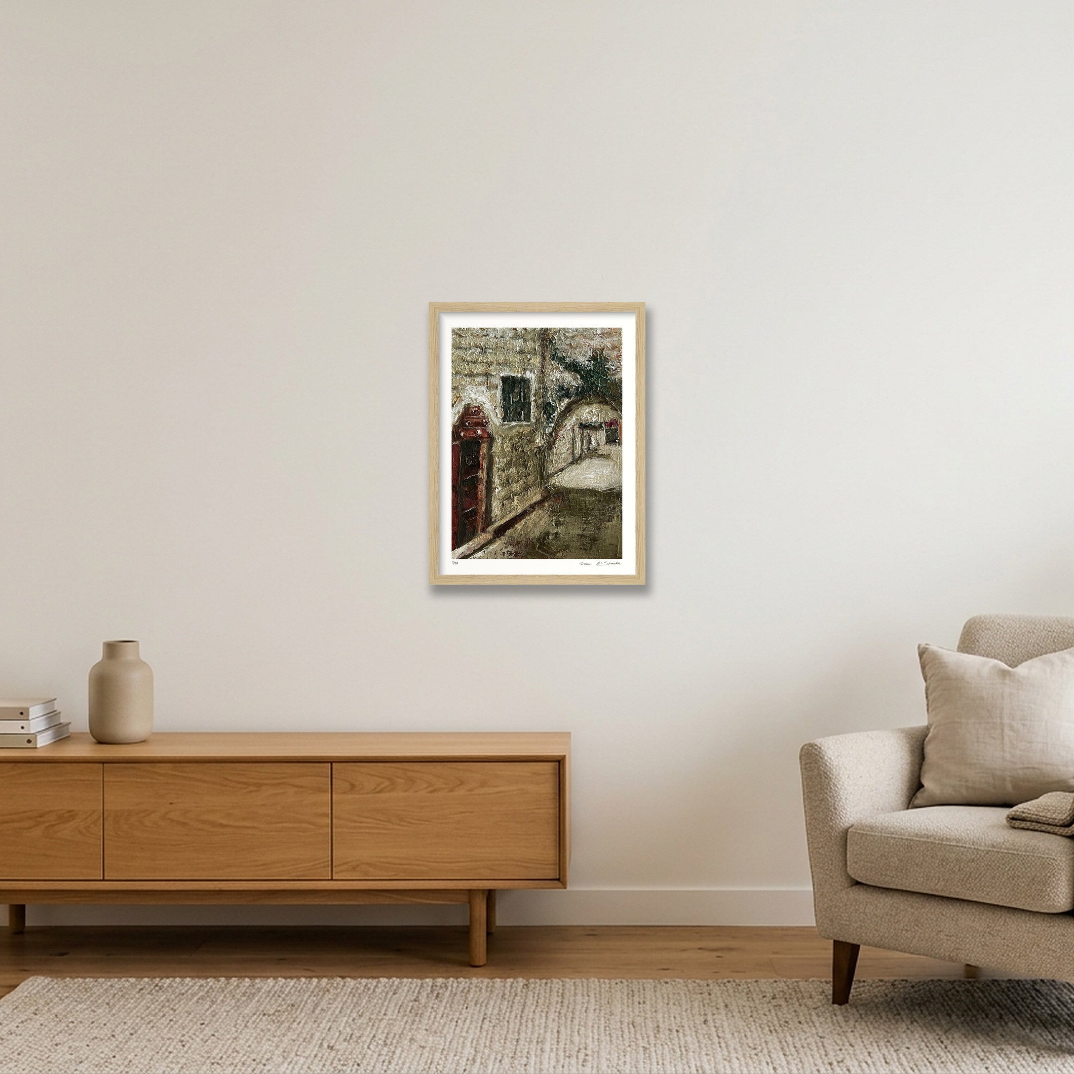 Nablus 03, Palestine — 30×40cm, 12×16" Oak Frame