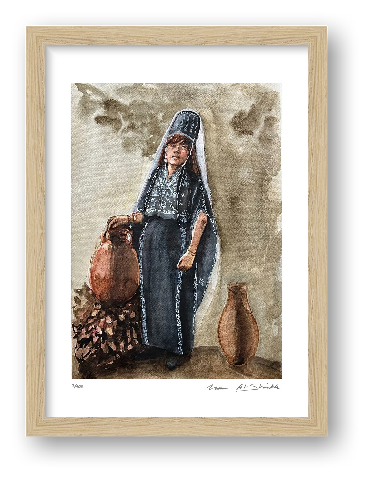 Traditional Palestinian Thobe Series 04 — framed