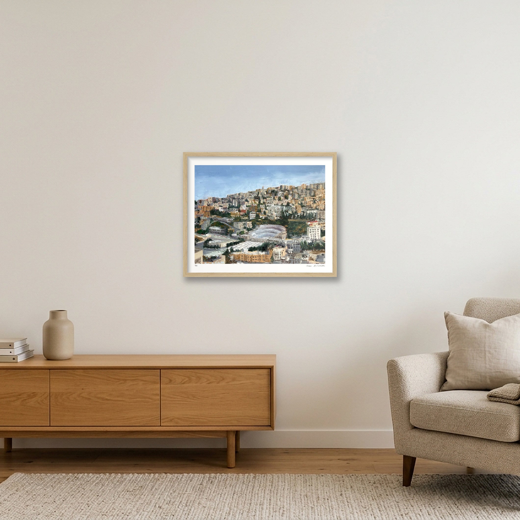 The Roman Theater, Jordan  — 50×40cm, 20×16" Oak Frame