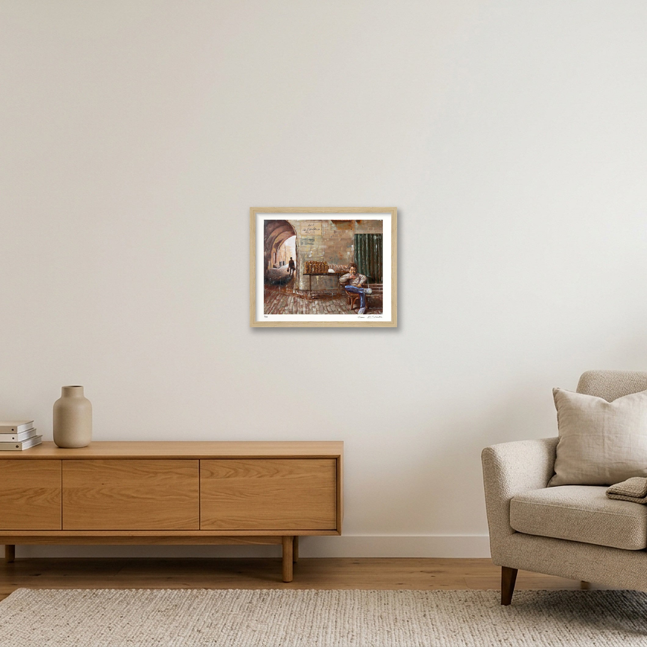 Al Khaleel 01, Palestine — 35×28cm, 14×11" Oak Frame