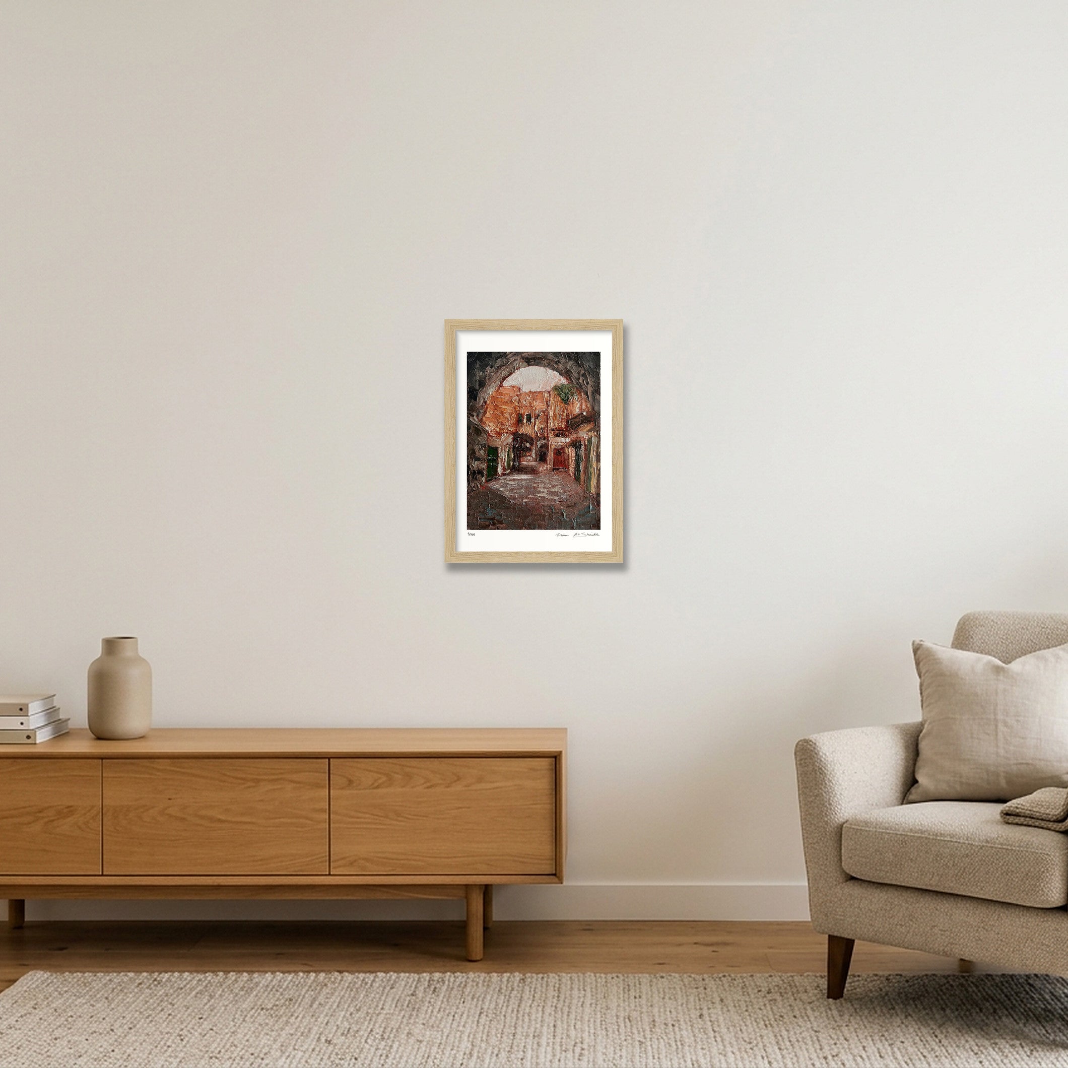 Al Khaleel 03, Palestine — A4 (21×30cm, 8×12") Oak Frame