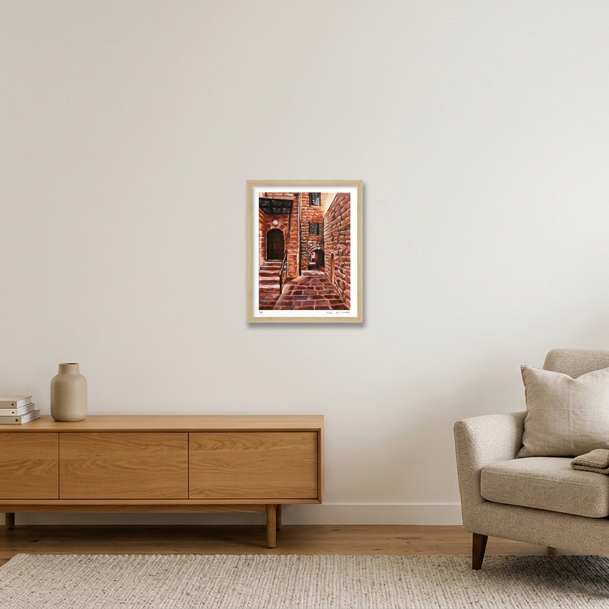 Nablus 01, Palestine — 28×35cm, 11×14" Oak Frame