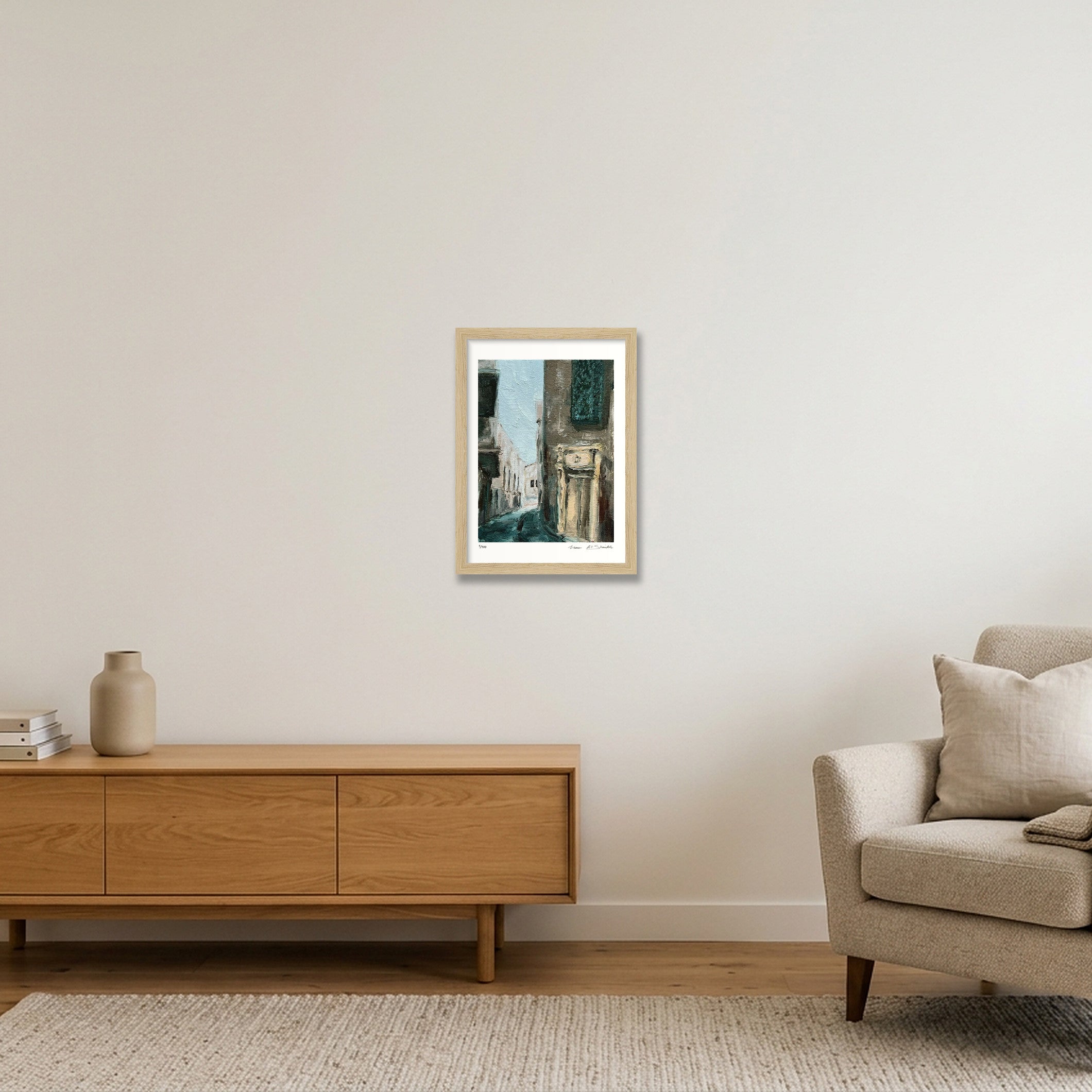 Al Khaleel 02, Palestine — A4 (21×30cm, 8×12") Oak Frame
