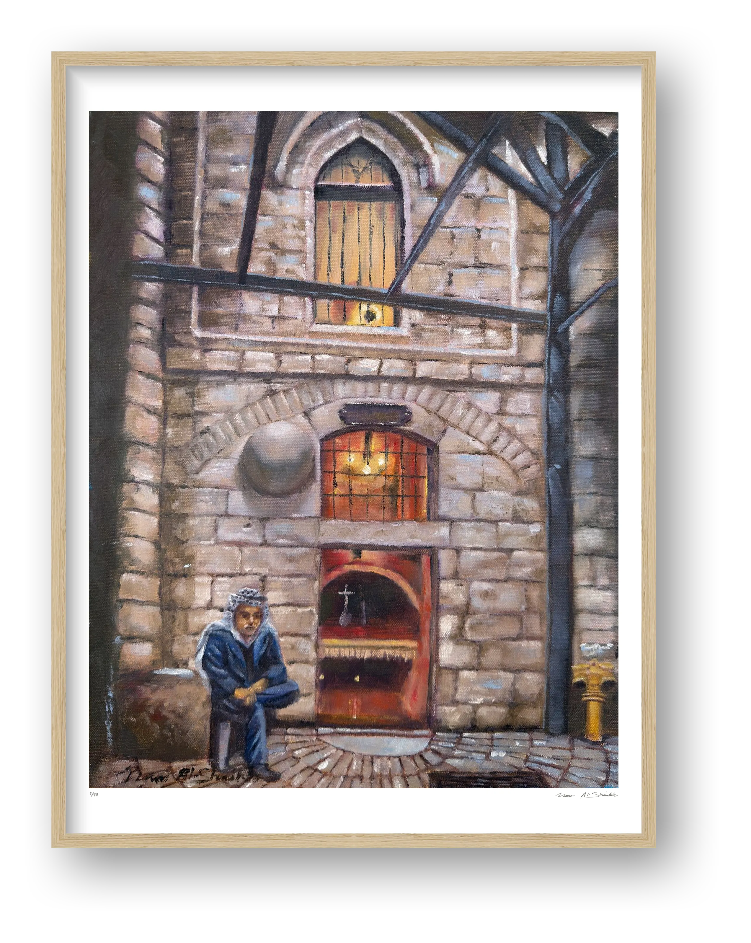 Old City Jerusalem, Palestine  — framed
