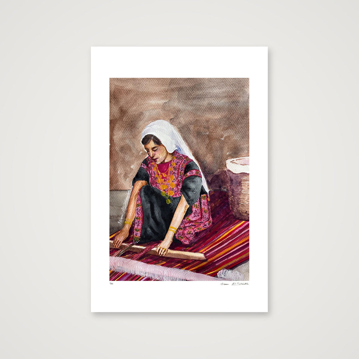 Traditional Palestinian Thobe Series 08 — 40×60cm, 16×24" Print only