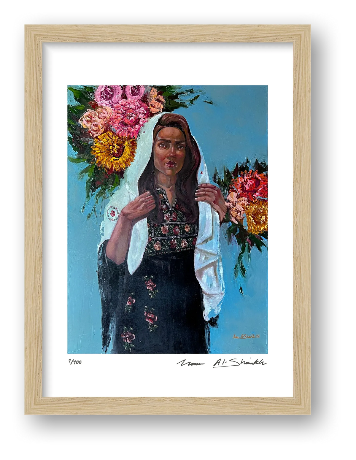 The Traditional Palestinian Thobe — framed
