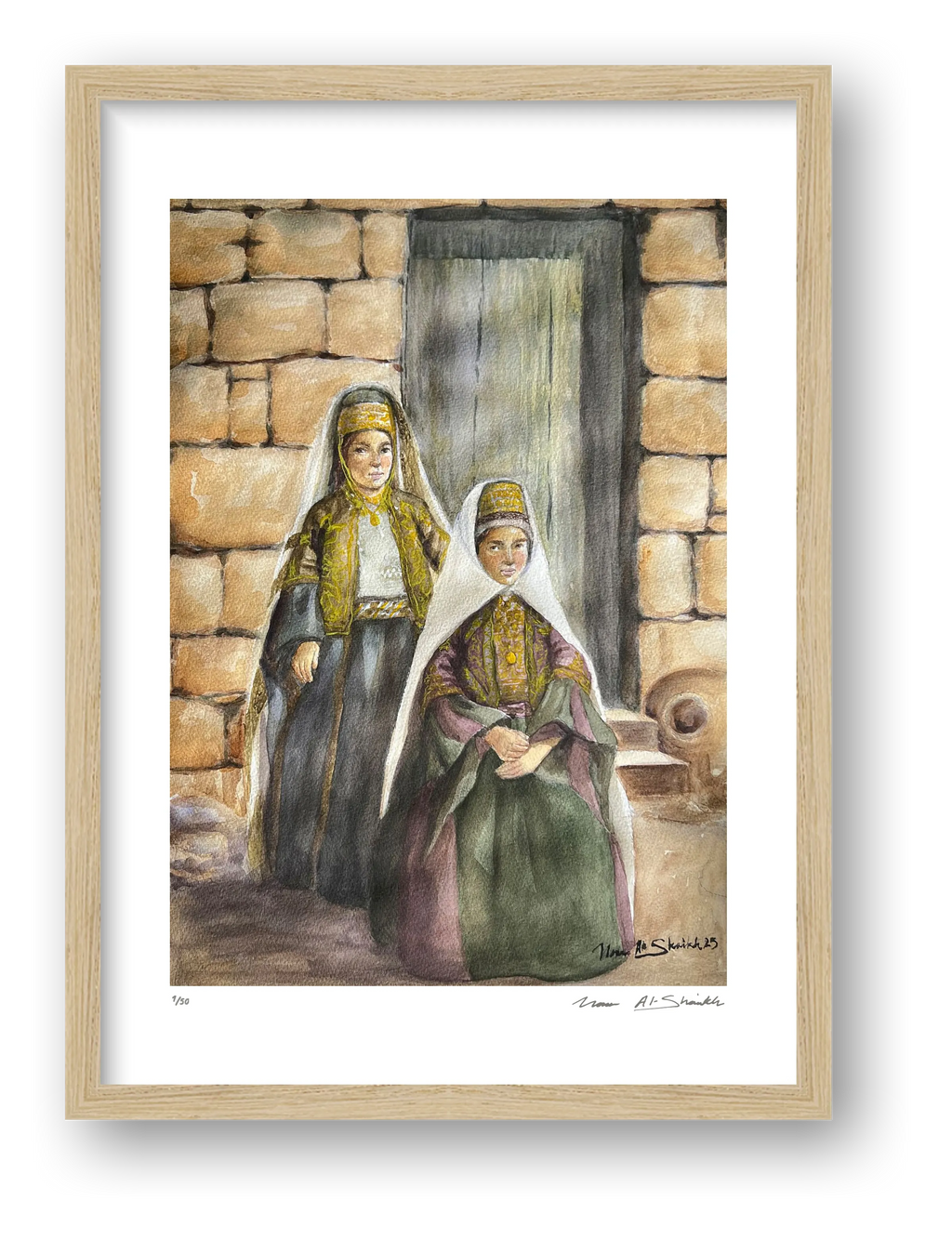 Traditional Palestinian Thobe Series 014 — framed