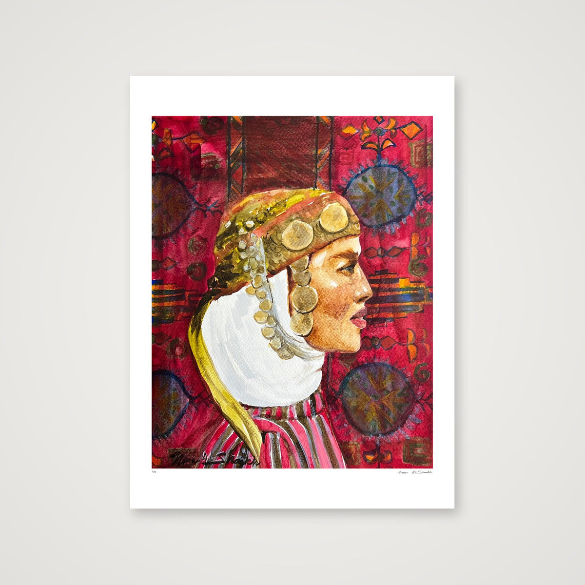 Traditional Palestinian Thobe Series 010 — 60×80cm, 24×31" Print only