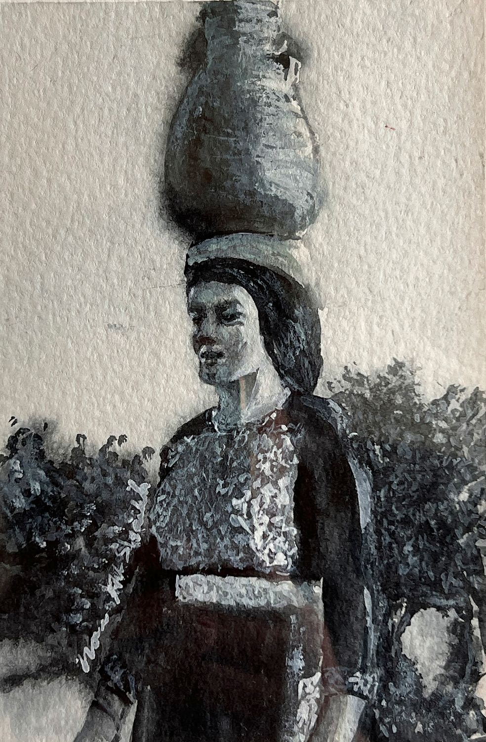 Traditional Palestinian Thobe 11 | Black & White